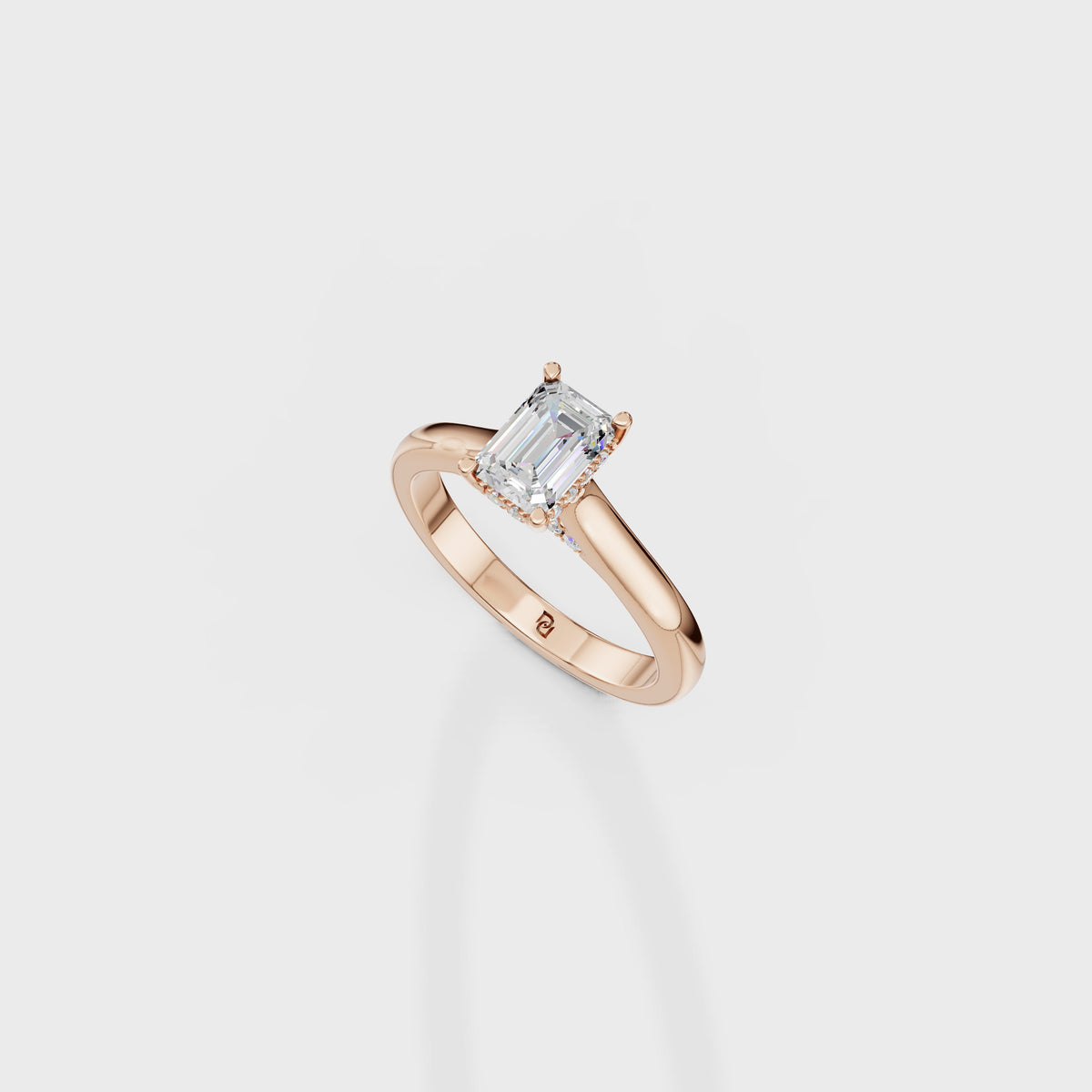 1ct Emerald Cut Ring