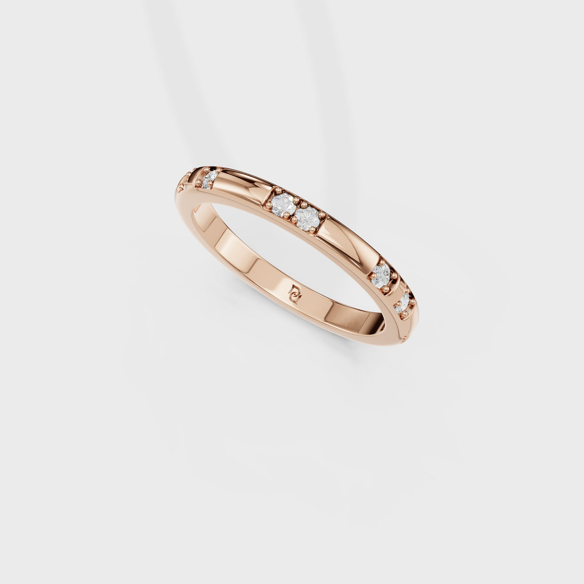 Modern Lines Diamond Wedding Band