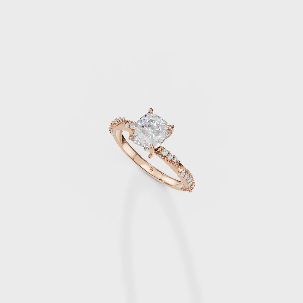 Petite Diamond Engagement ring