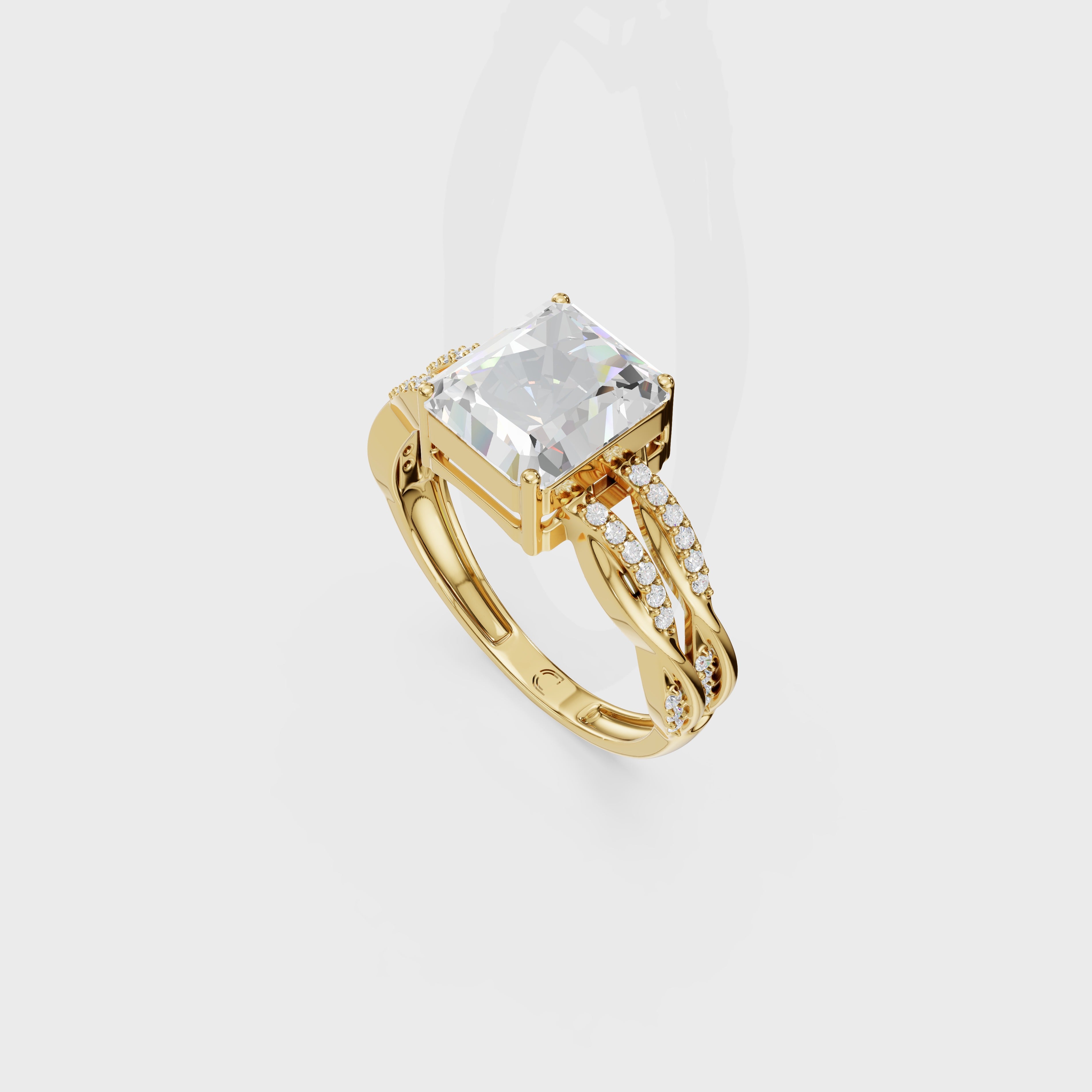 Cathedral Radiant Embrace Twirl Ring