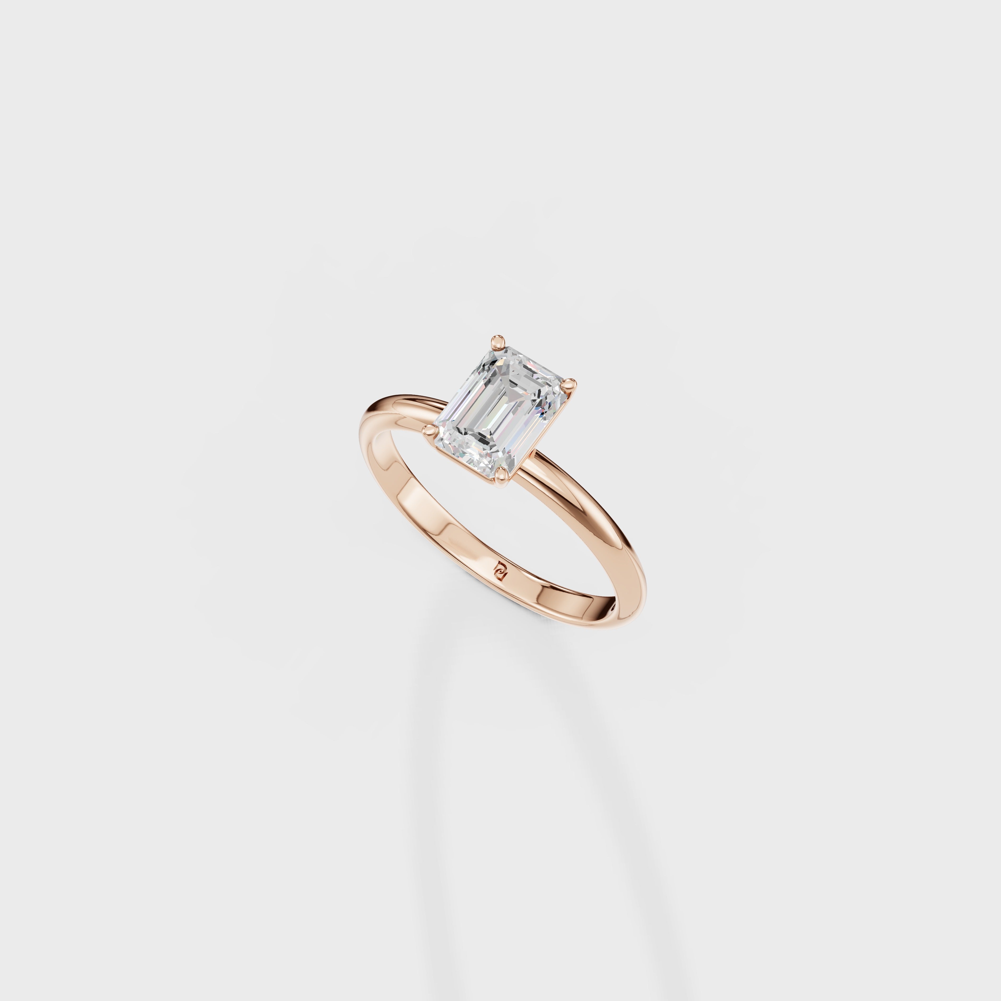 Classic Emerald Cut Solitaire Ring