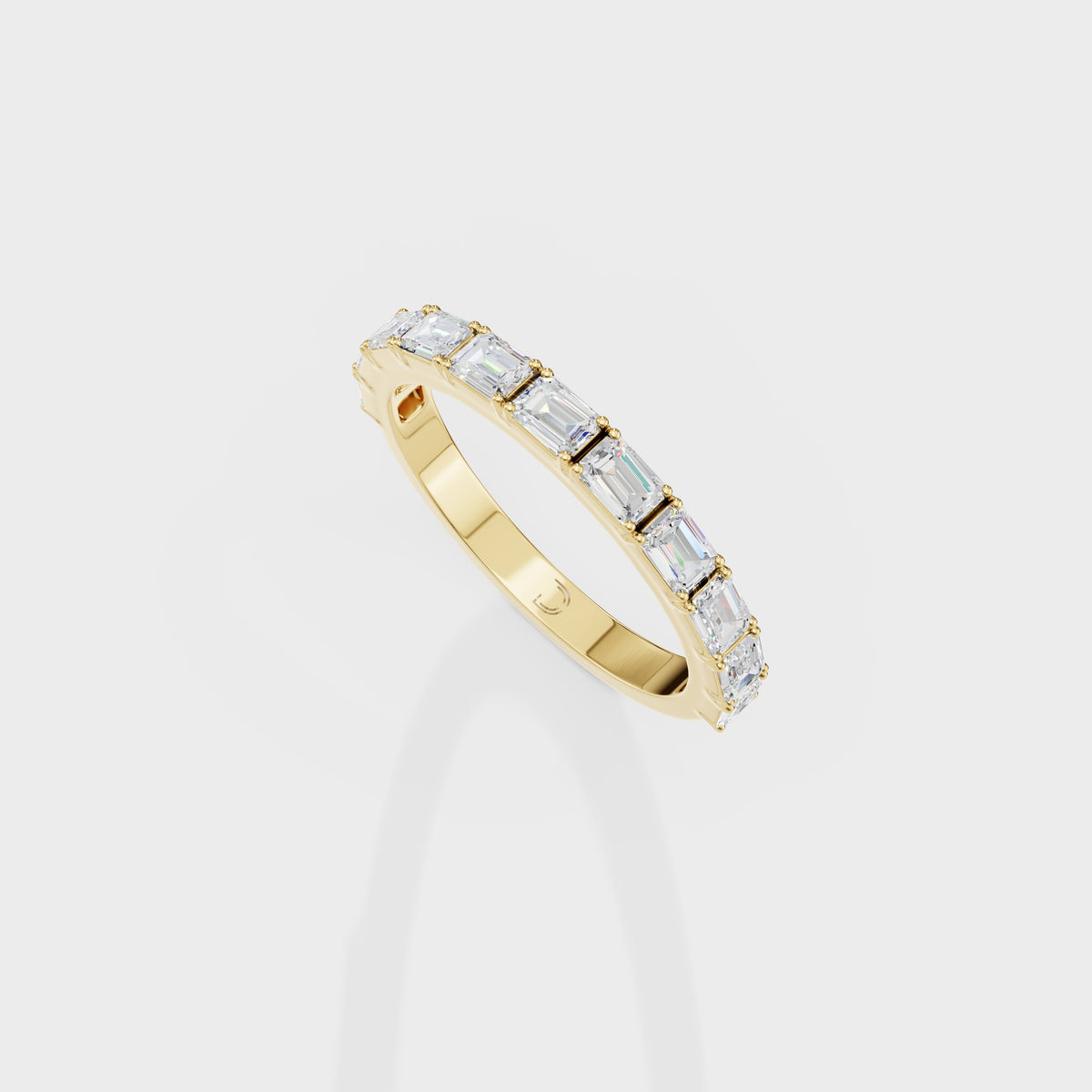 Emerald Cut Diamond Eternity Band