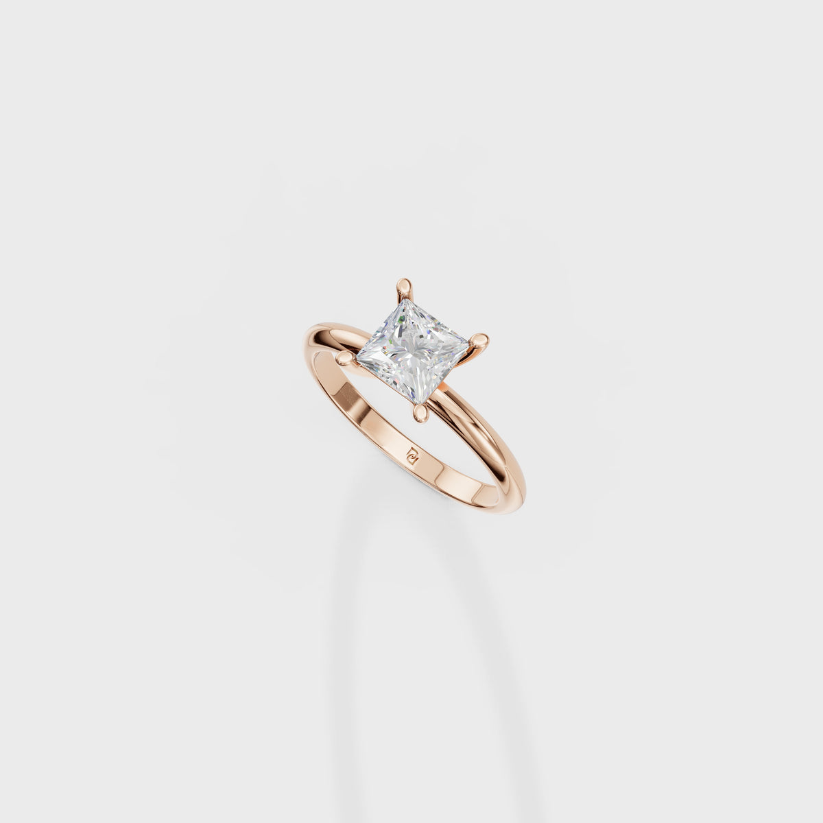 1ct Princess Cut Solitaire Ring