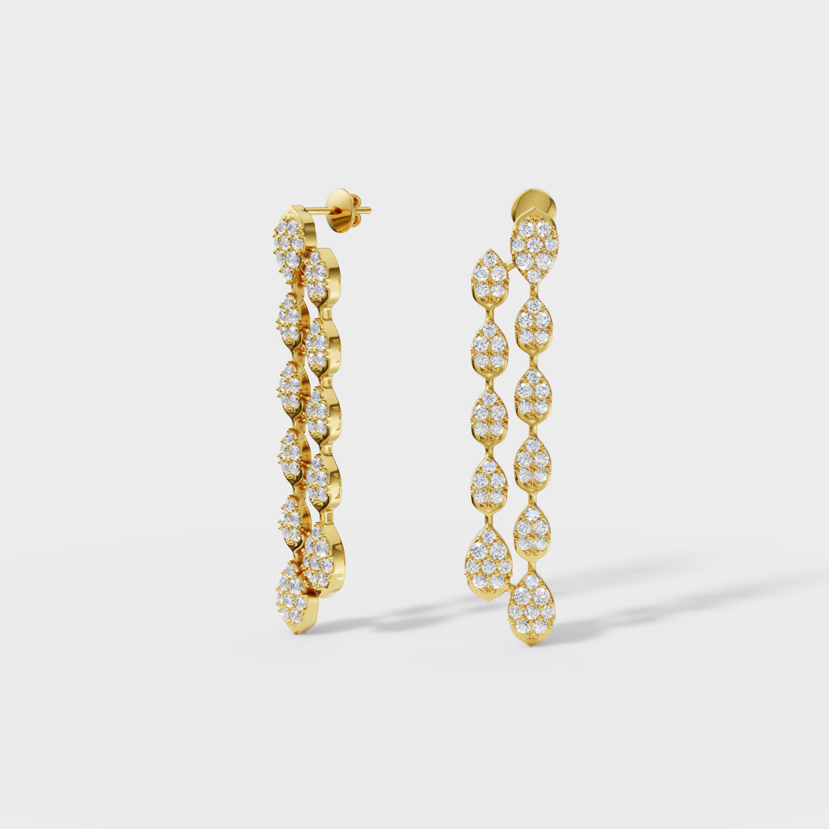 Waterfall Diamond Drop Earrings