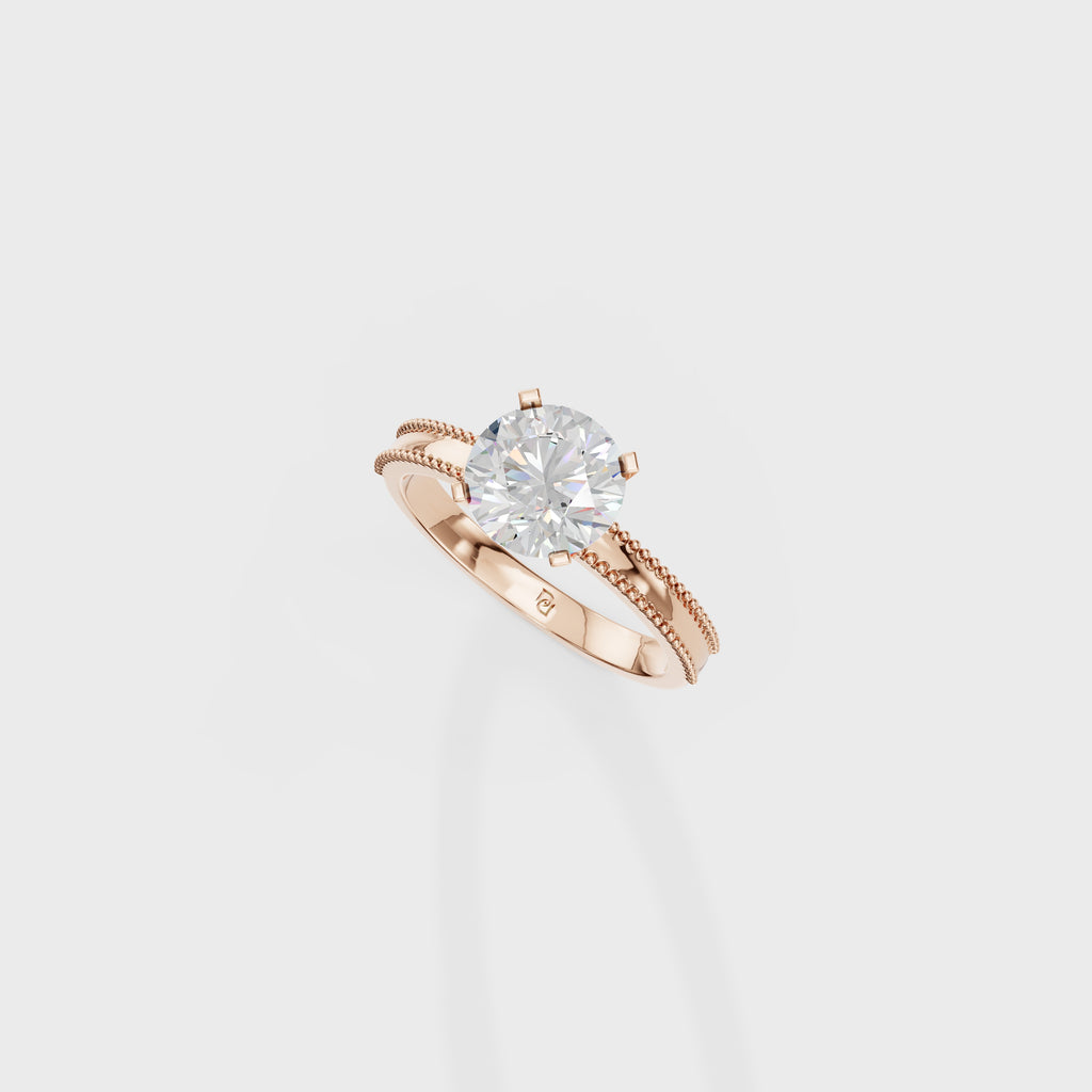 Elegance Solitaire Round Ring