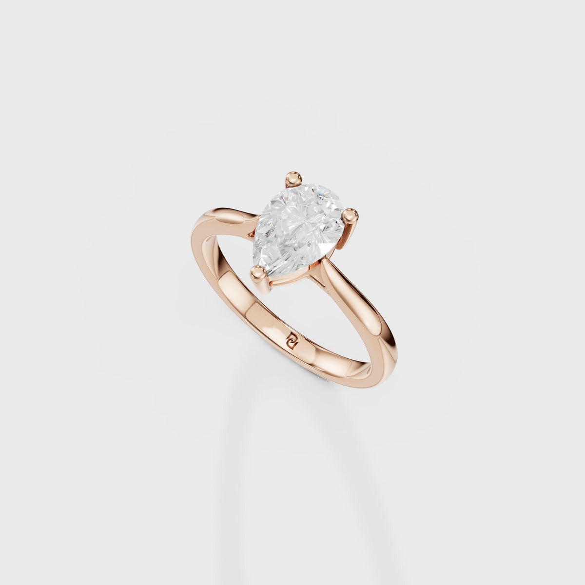Ethereal 1ct Pear Ring