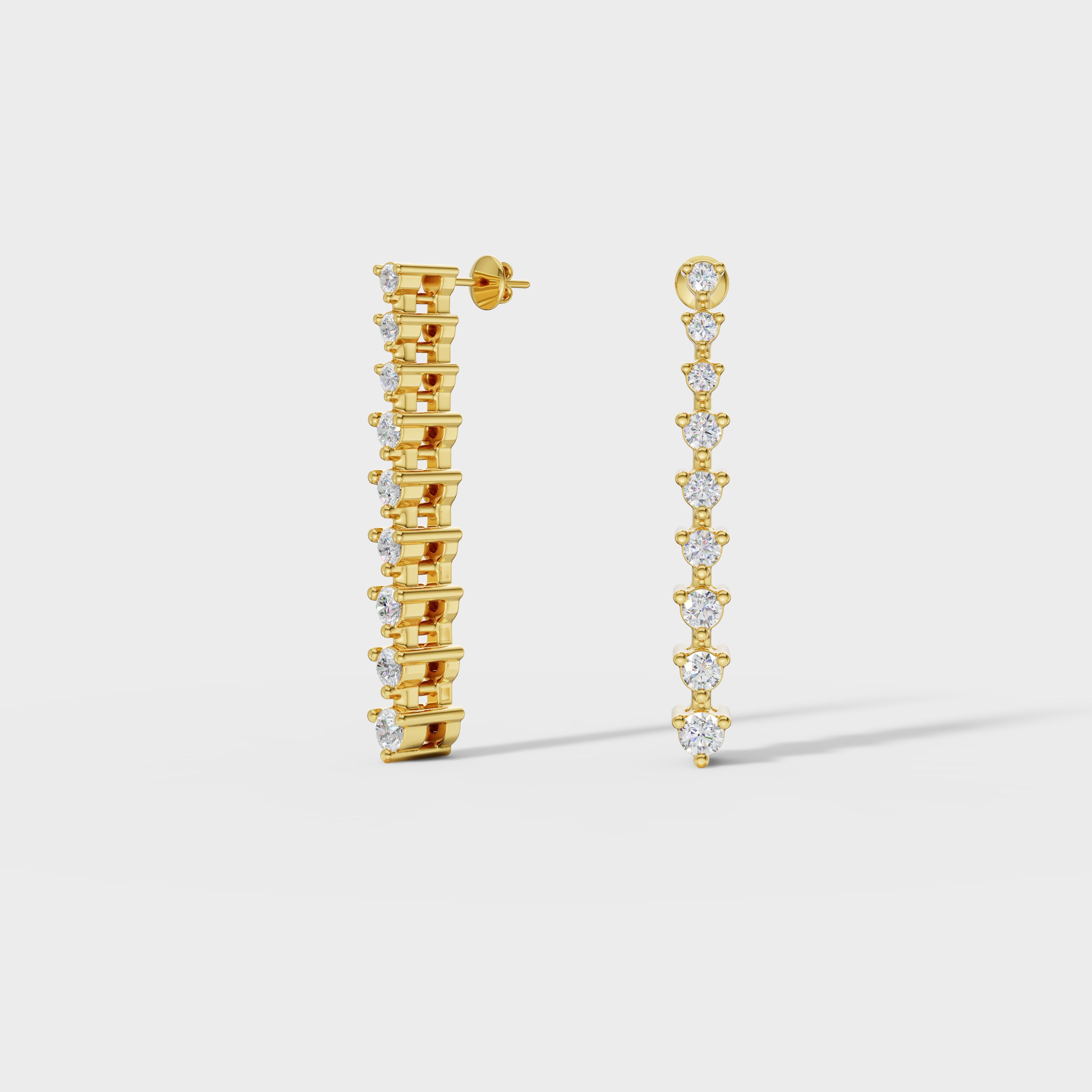 Brilliant Round Diamond Danglers