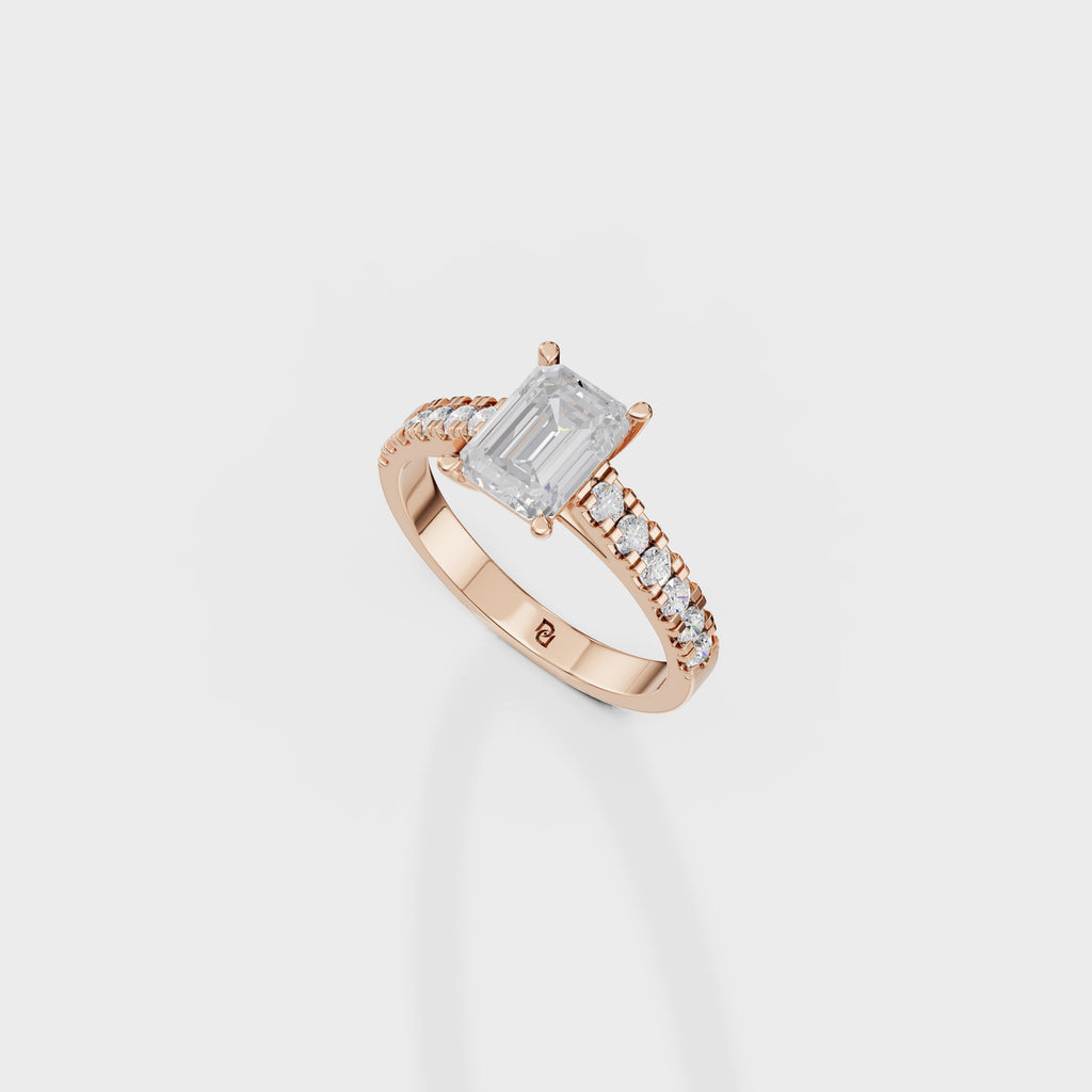Emerald Cut Solitaire Ring
