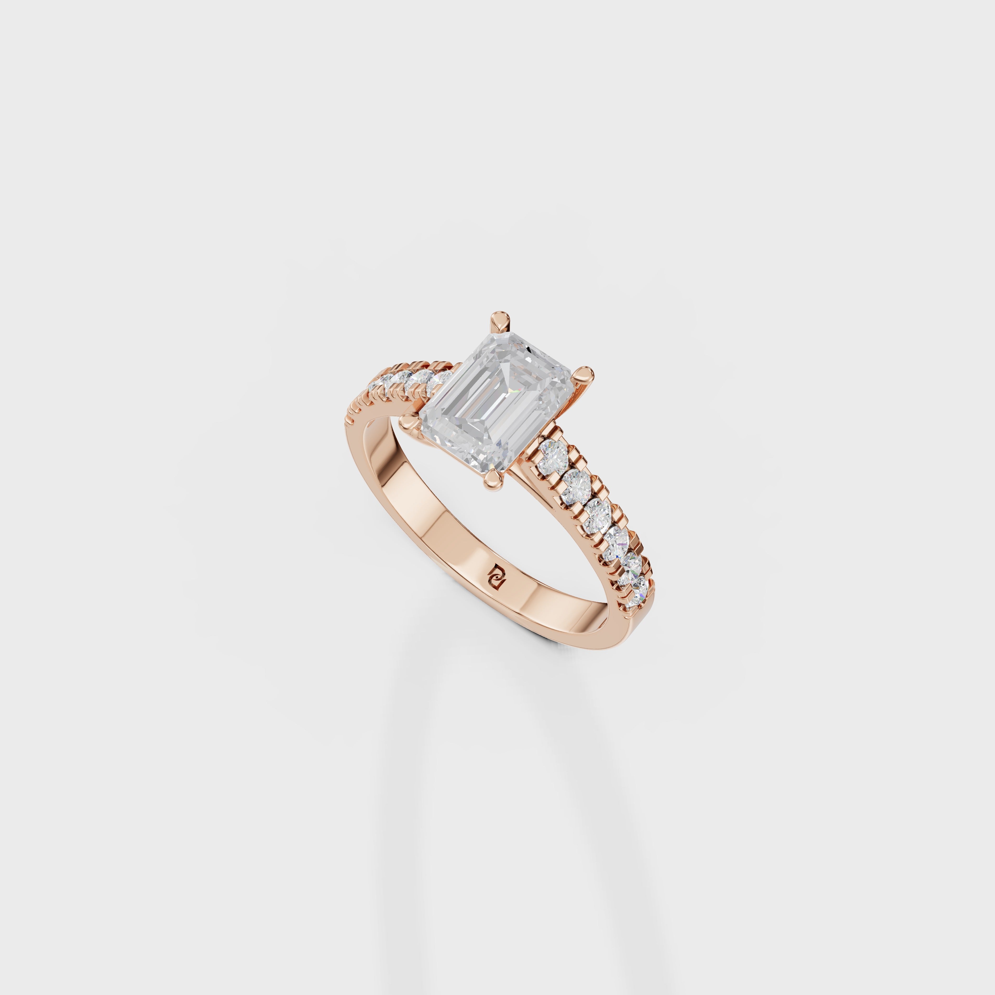 Emerald Cut Solitaire Ring