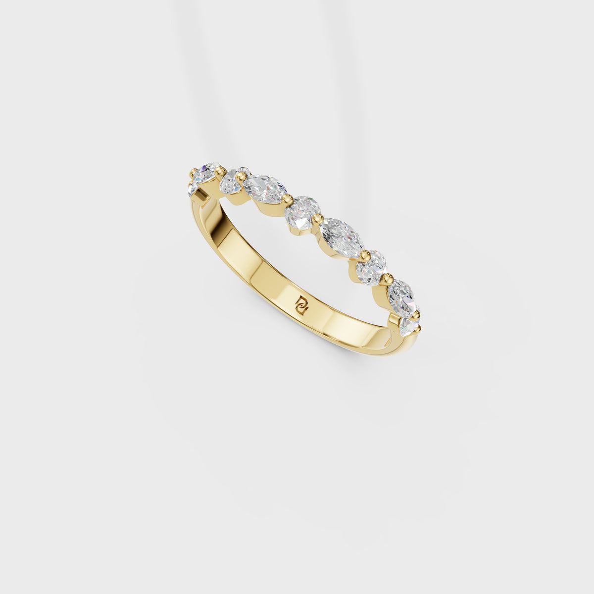 Marquise & Round Diamond Eternity Band