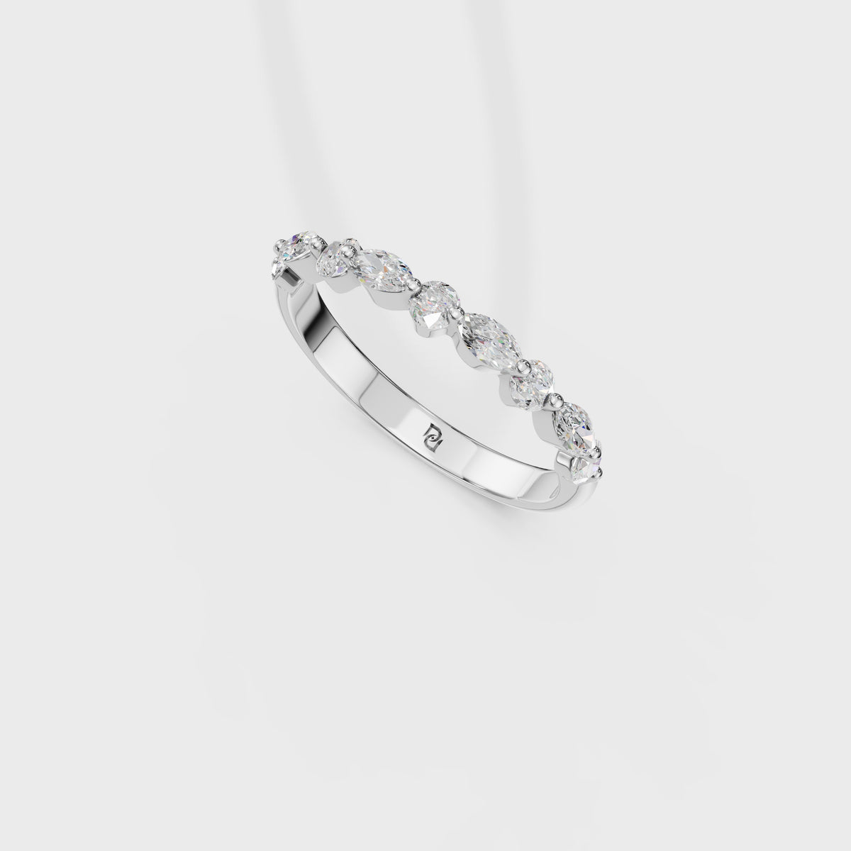 Marquise & Round Diamond Eternity Band