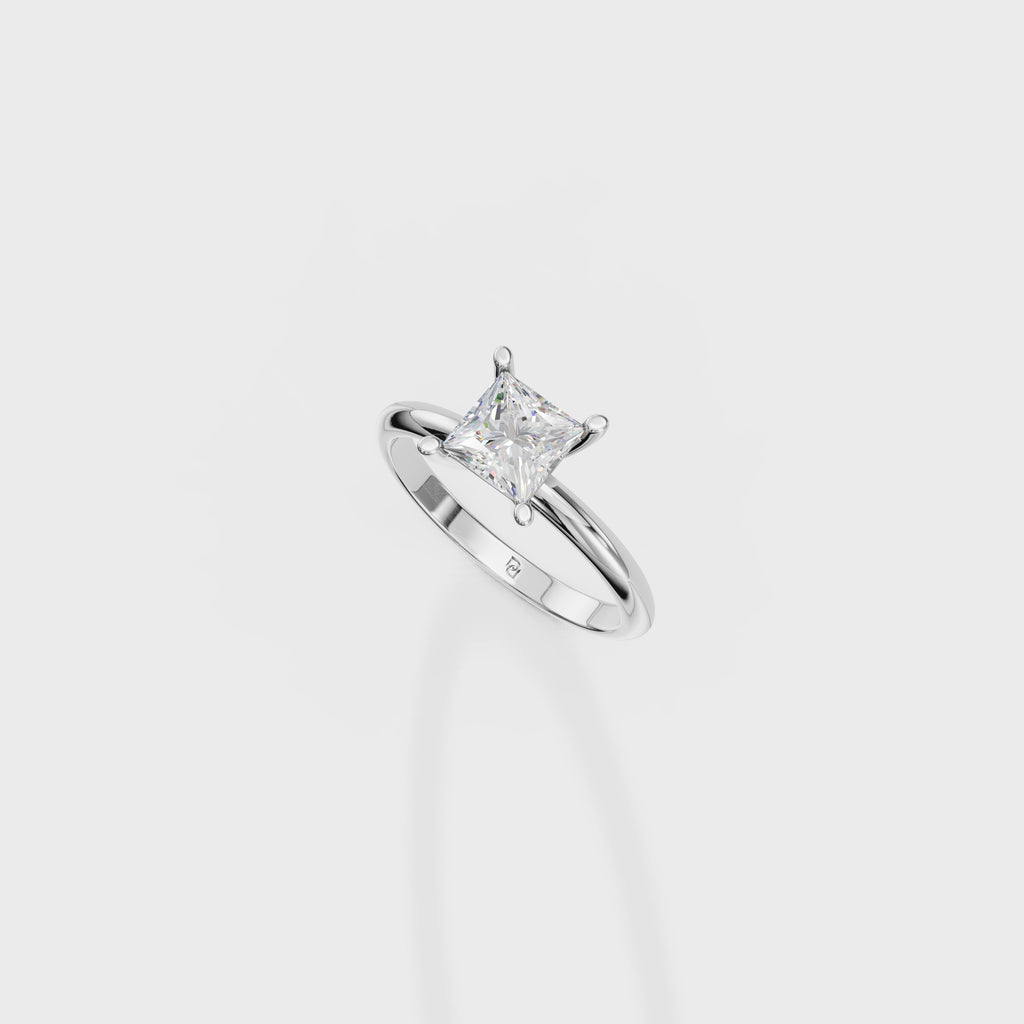 Princess Cut Solitaire Ring