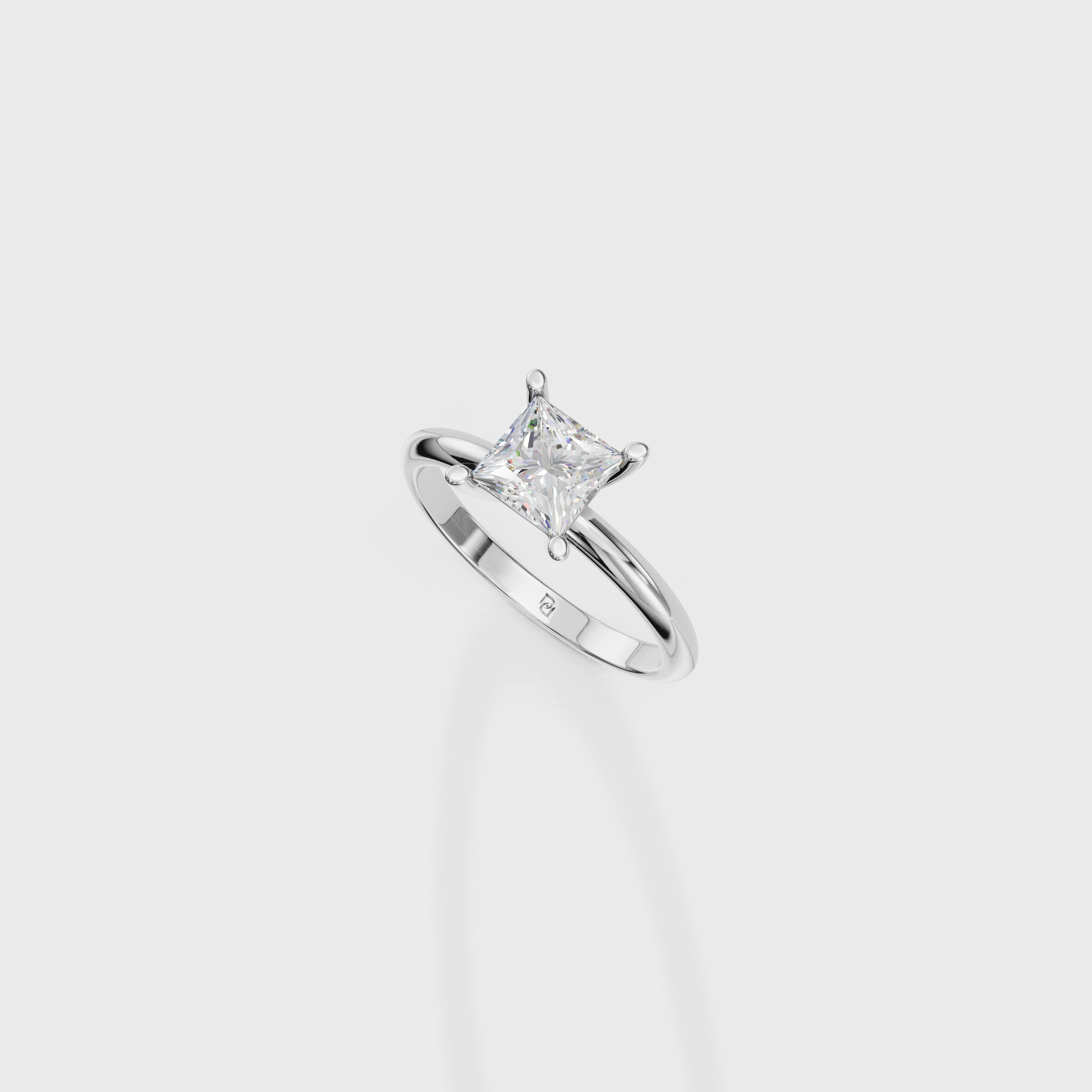 Princess Cut Solitaire Ring