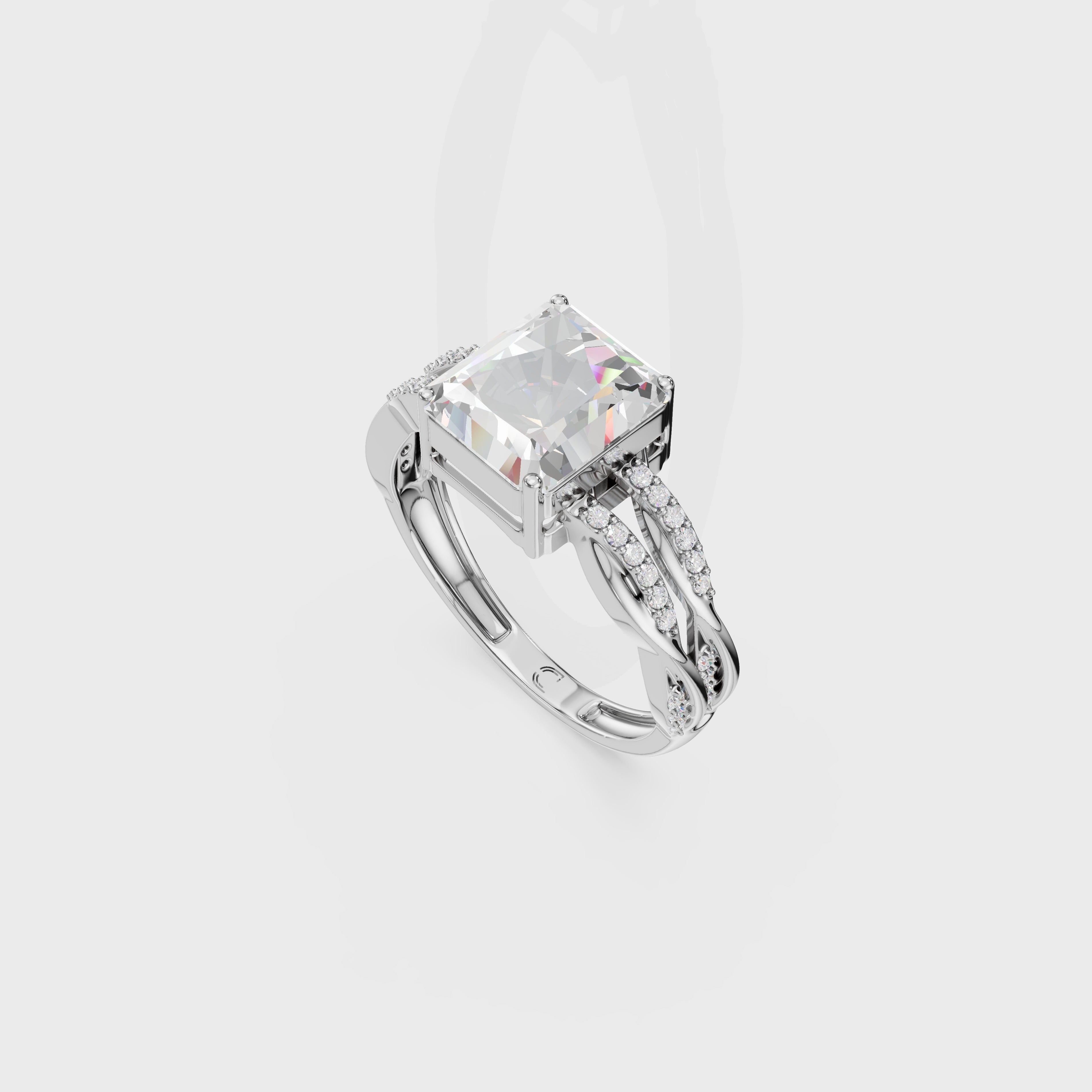 Cathedral Radiant Embrace Twirl Ring