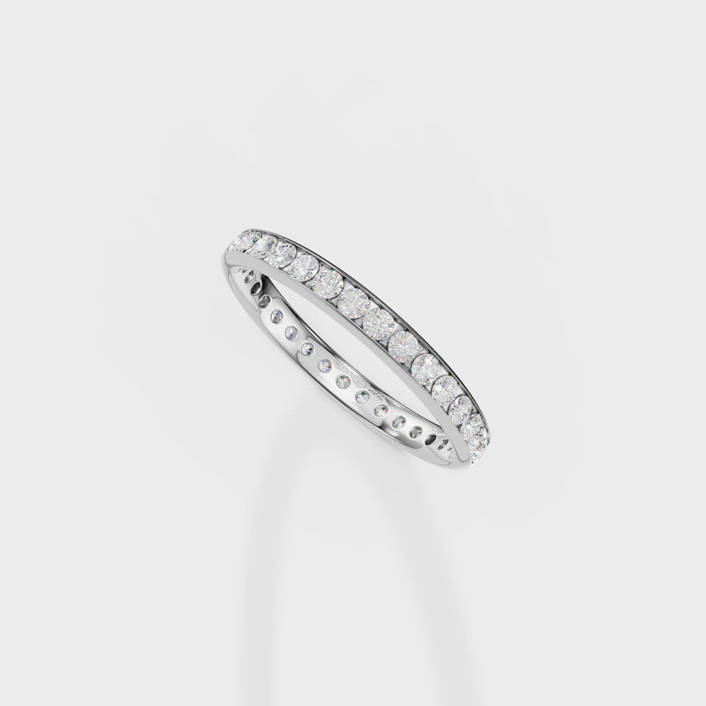 Tabitha Channel Set Eternity Lab Diamond Ring