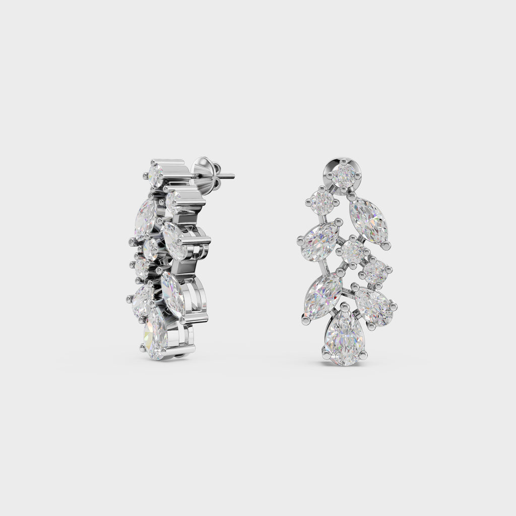 Pear & Marquise Cut Diamond Drops
