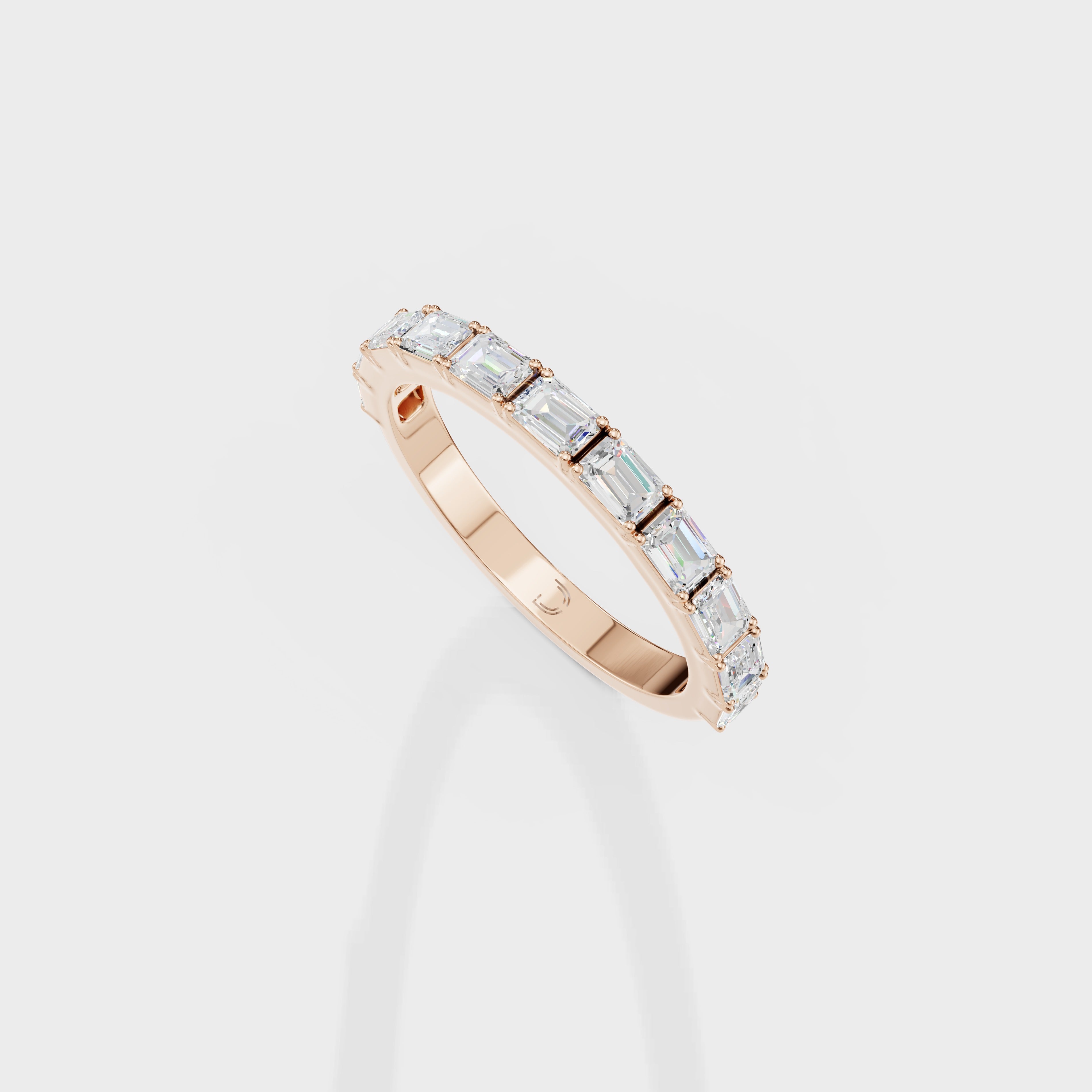 Emerald Cut Diamond Eternity Band