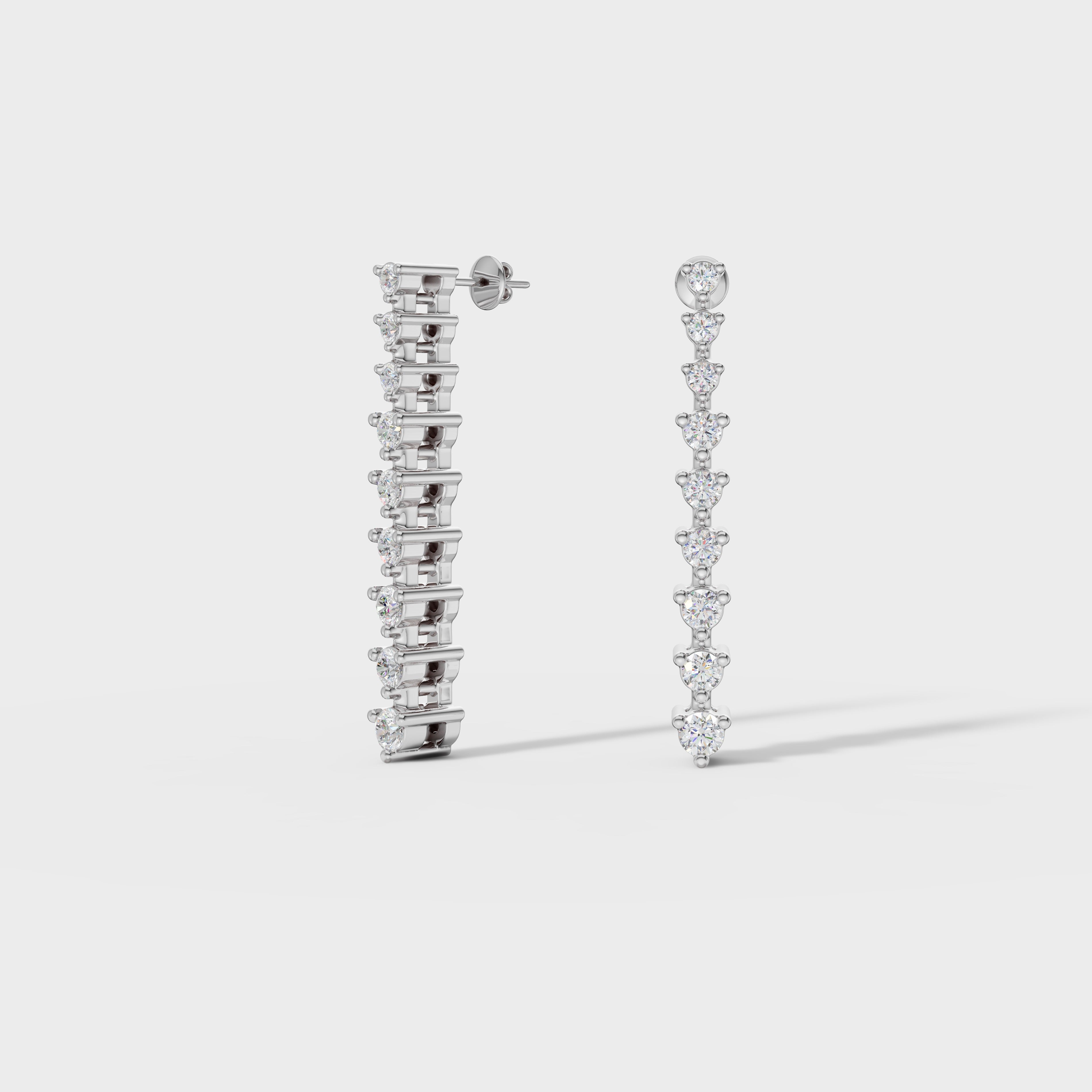 Brilliant Round Diamond Danglers