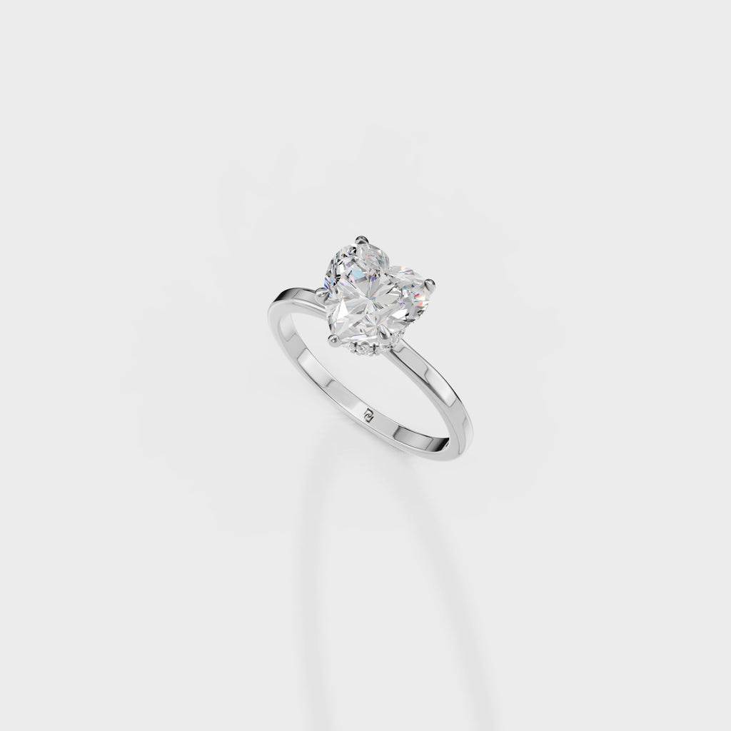 love's Reflection Heart Shape Ring