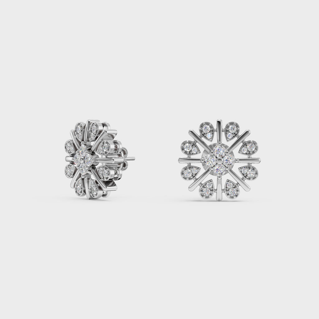 Sunburst Bloom Diamond Earrings
