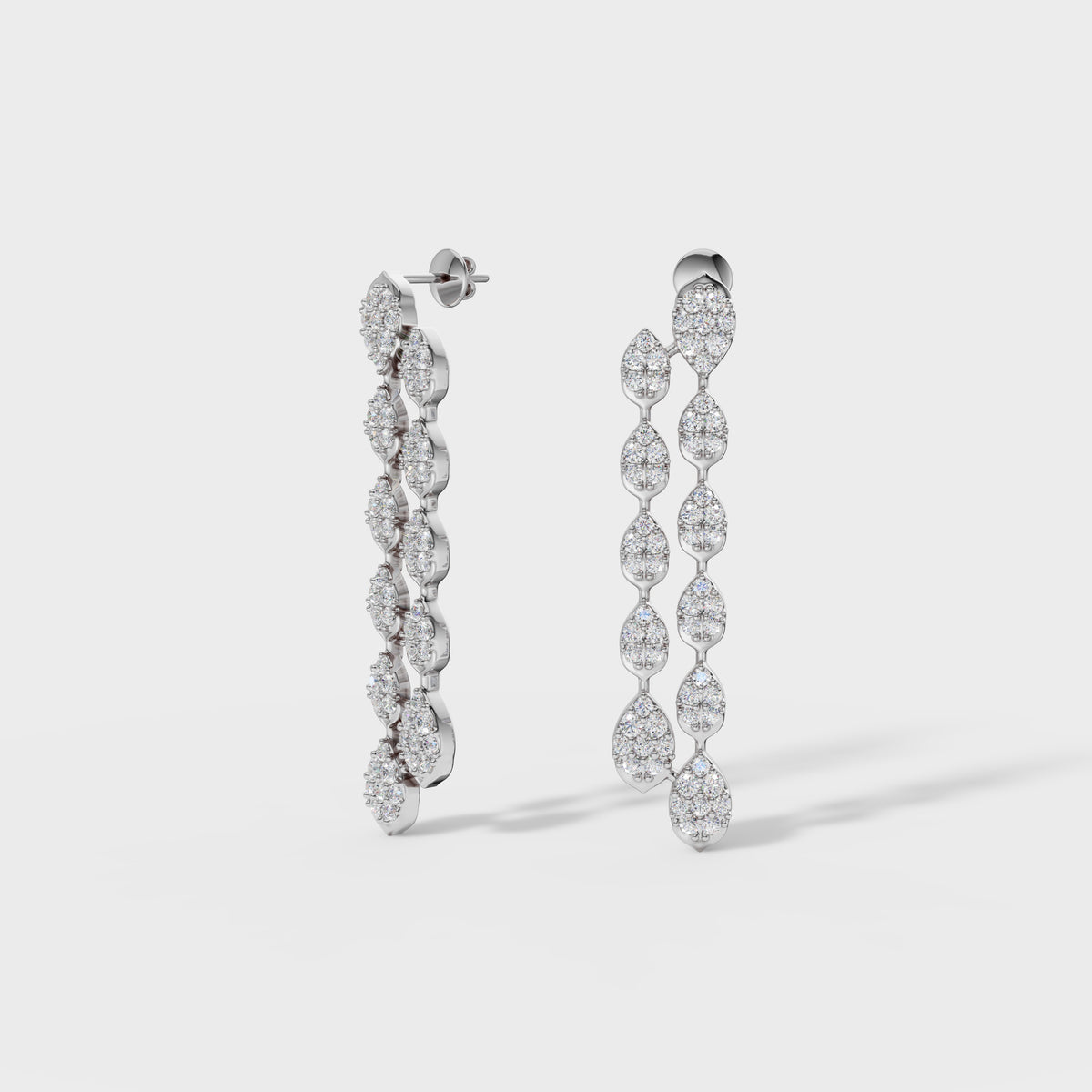 Waterfall Diamond Drop Earrings