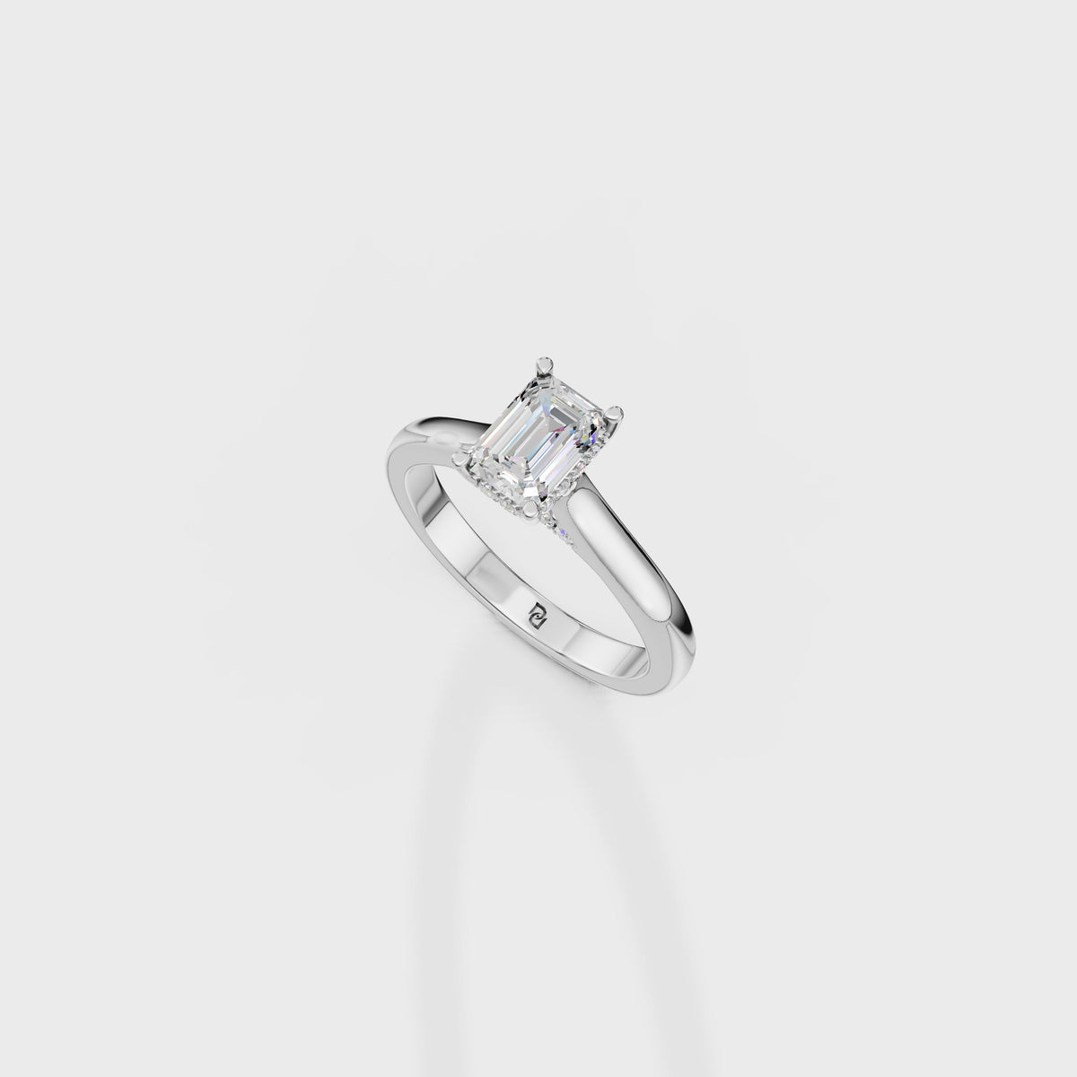 1ct Emerald Cut Ring