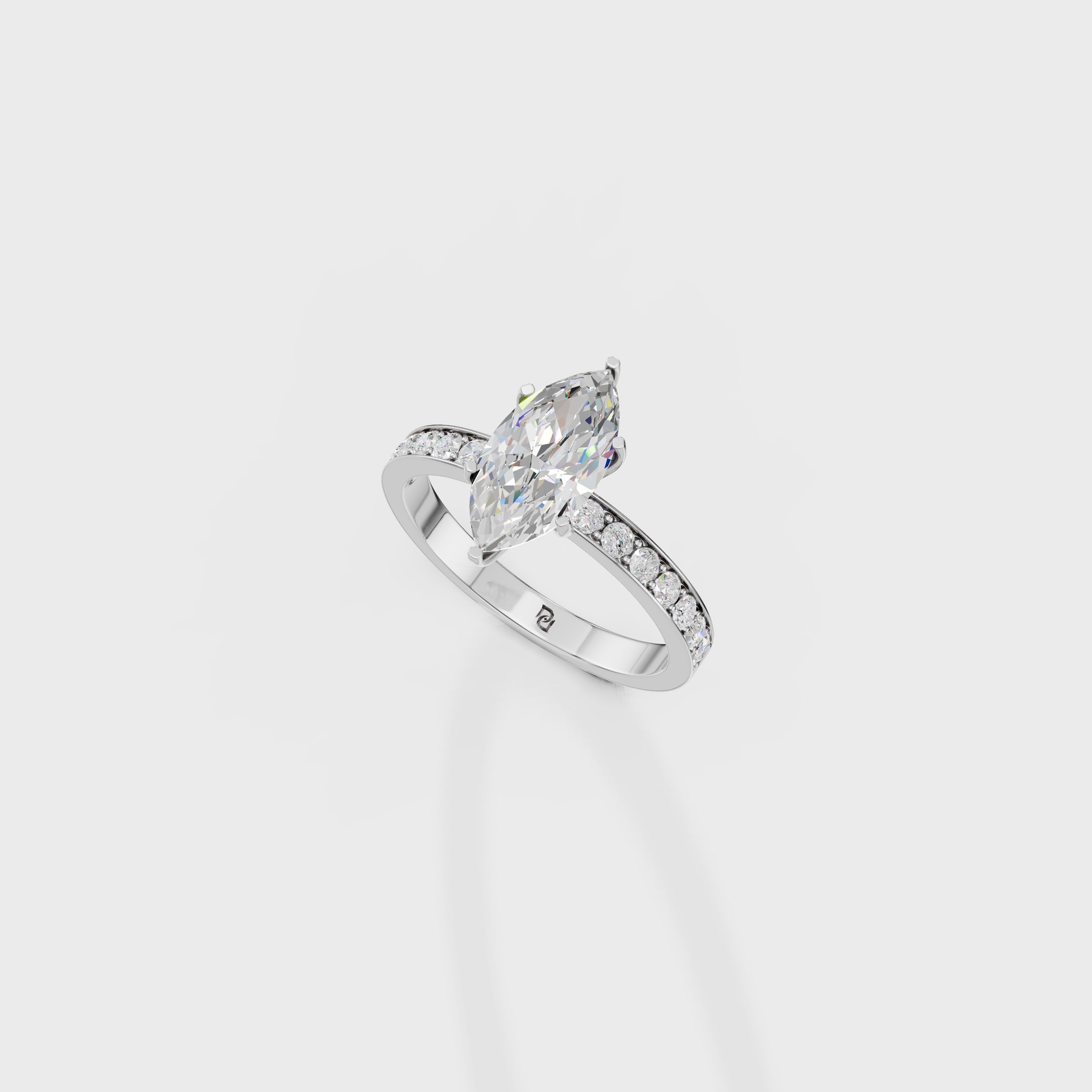 Vintage Marquise Engagement Ring