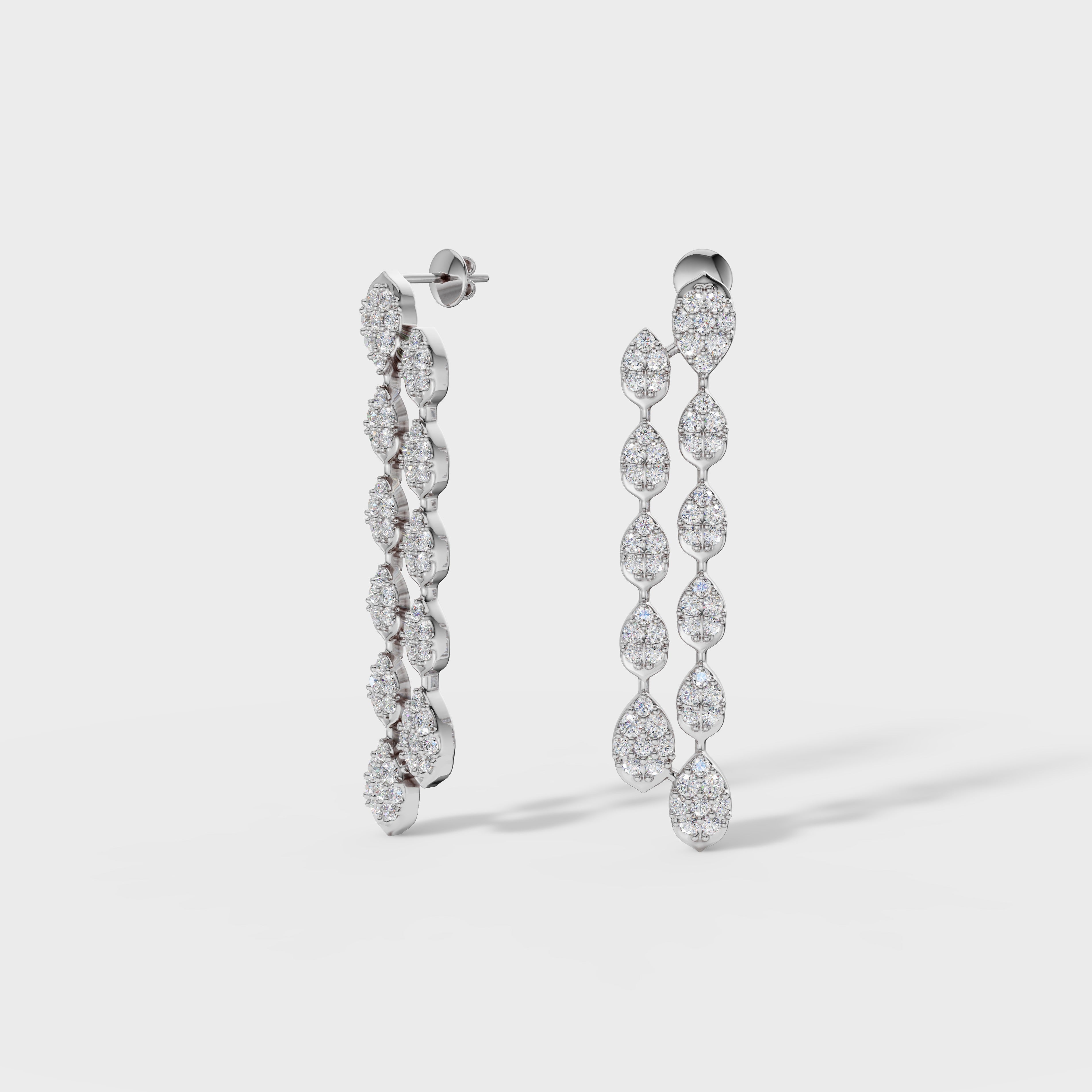 Waterfall Diamond Drop Earrings