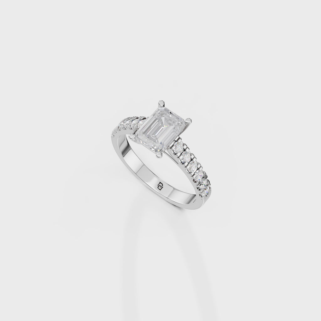 Emerald Cut Solitaire Ring