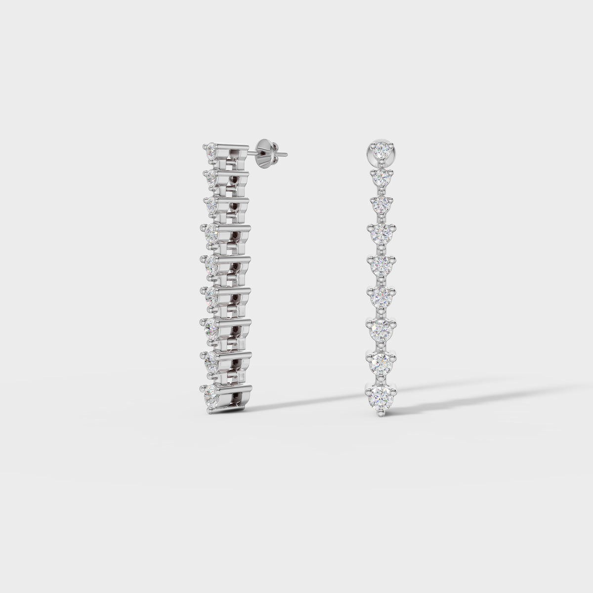 Brilliant Round Diamond Danglers