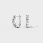 Brilliant Cut Diamond Huggie Hoops