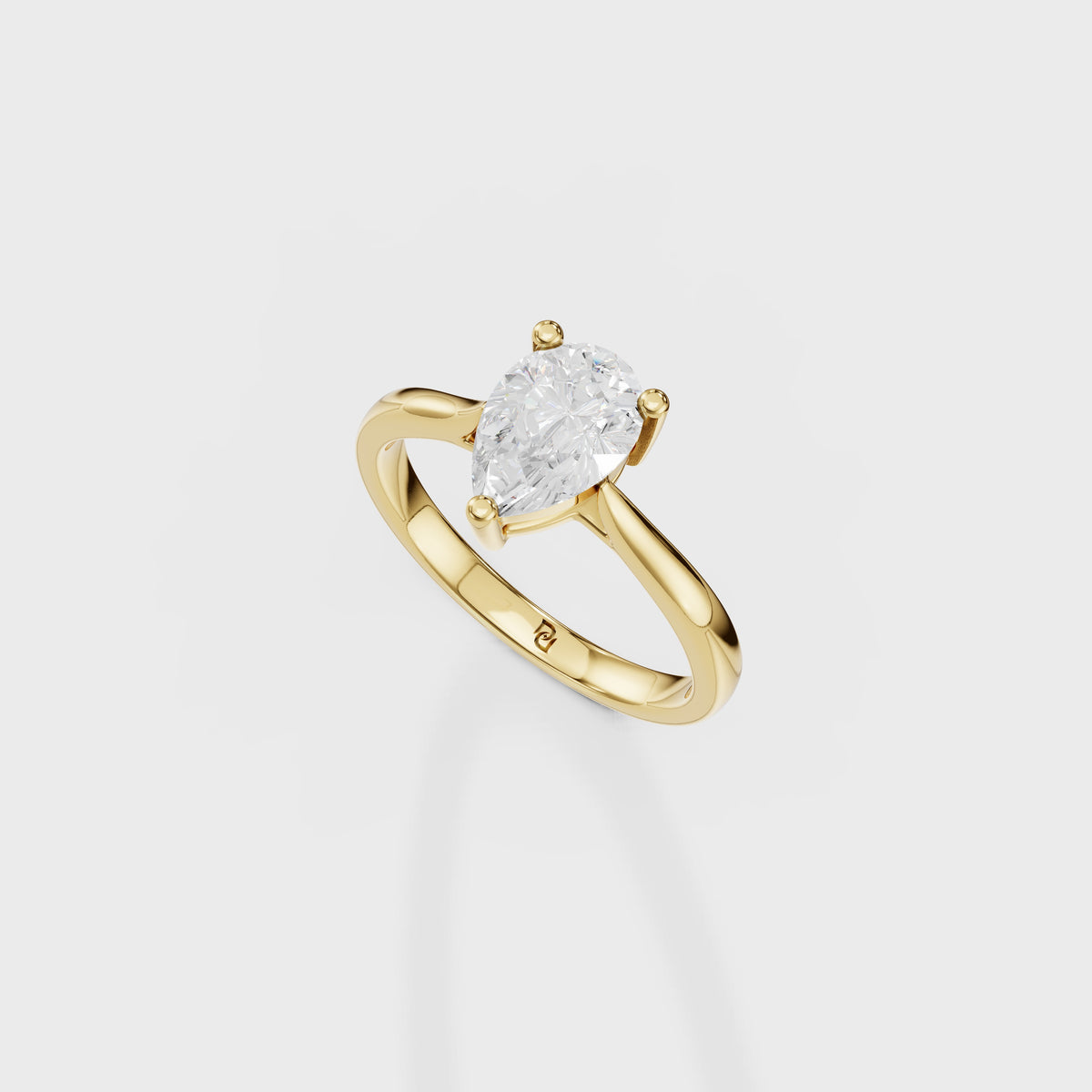 Ethereal 1ct Pear Ring