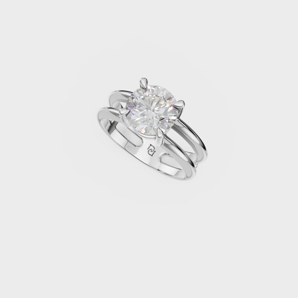 Round Cut Diamond Solitaire Ring