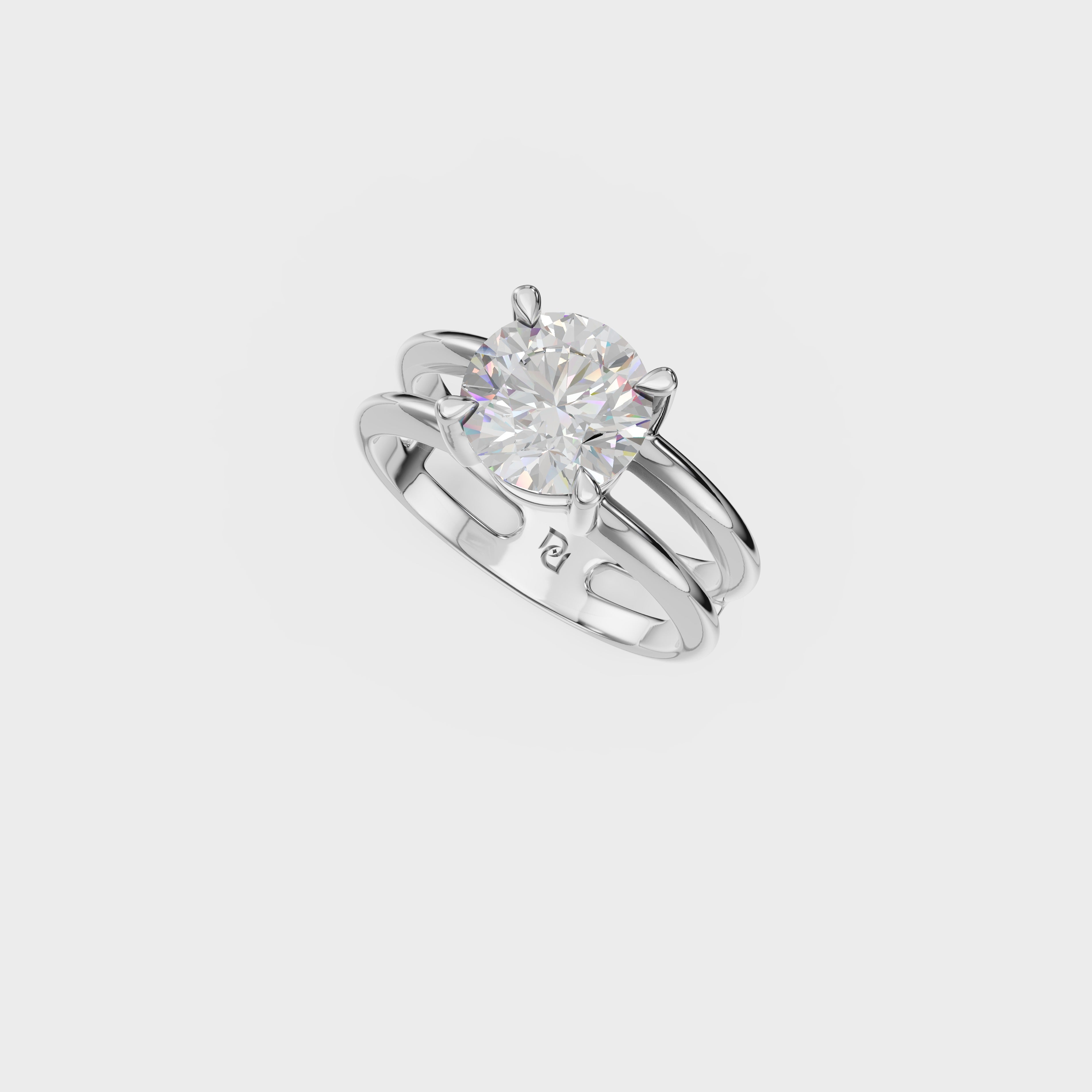 Round Cut Diamond Solitaire Ring