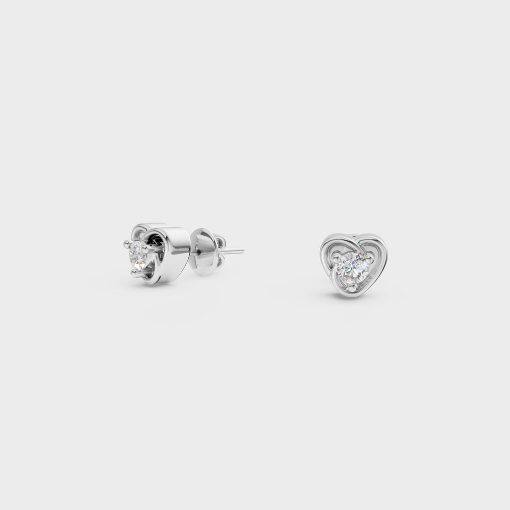 Diamond Knot Stud Earring