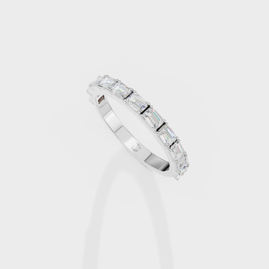 Emerald Cut Diamond Eternity Band
