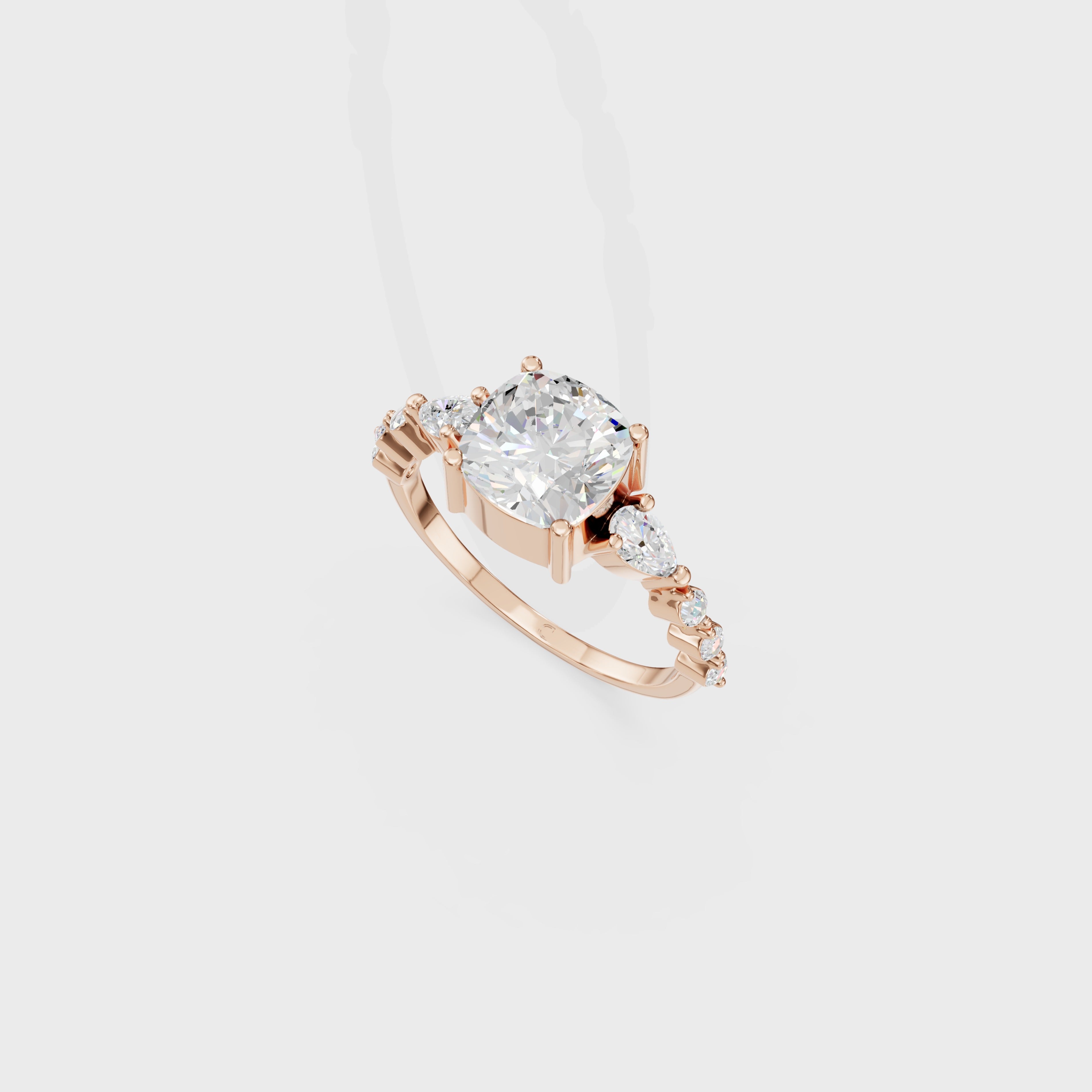 Cushion Cut Diamond Ring
