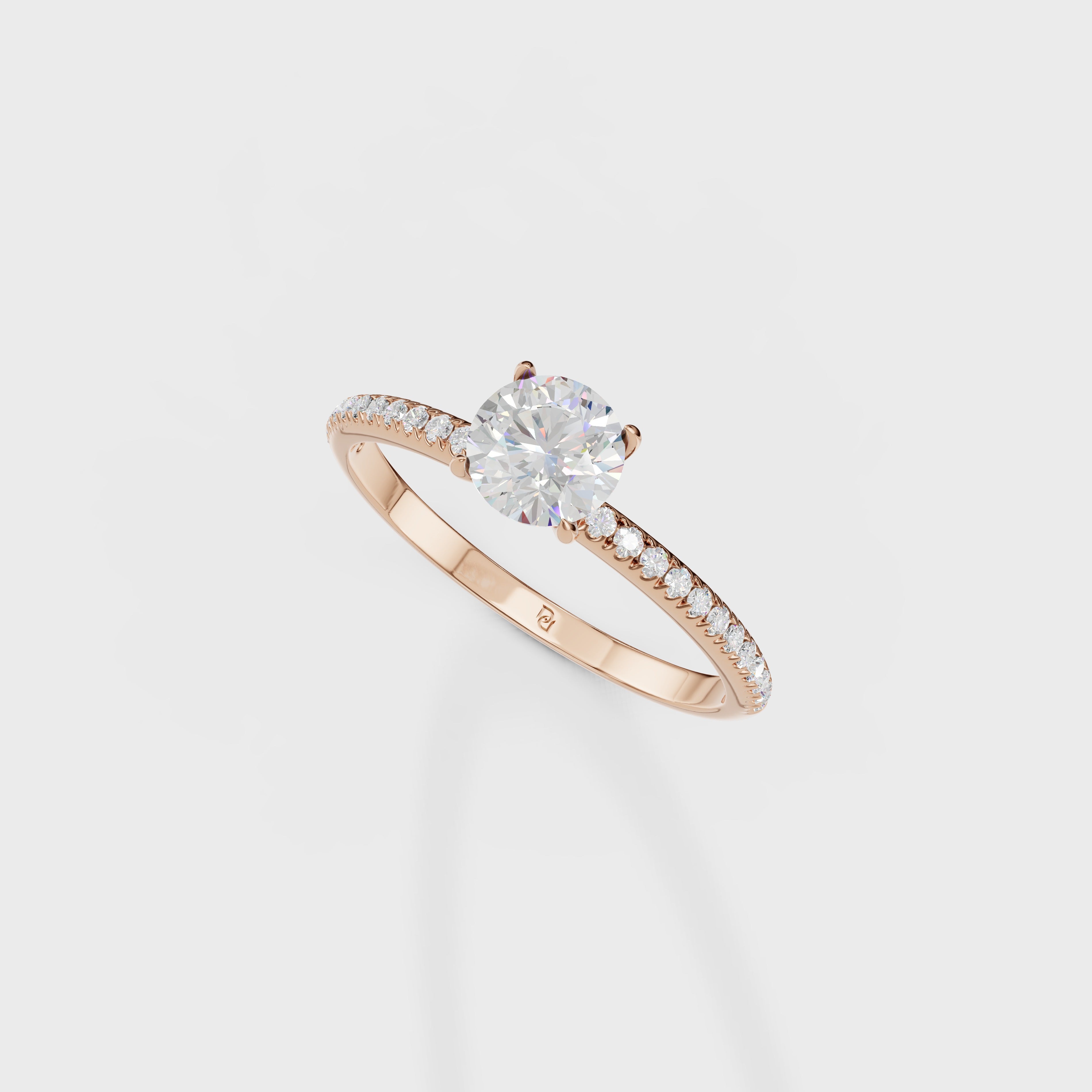 Round Diamond Solitaire Brilliant Engagement Ring
