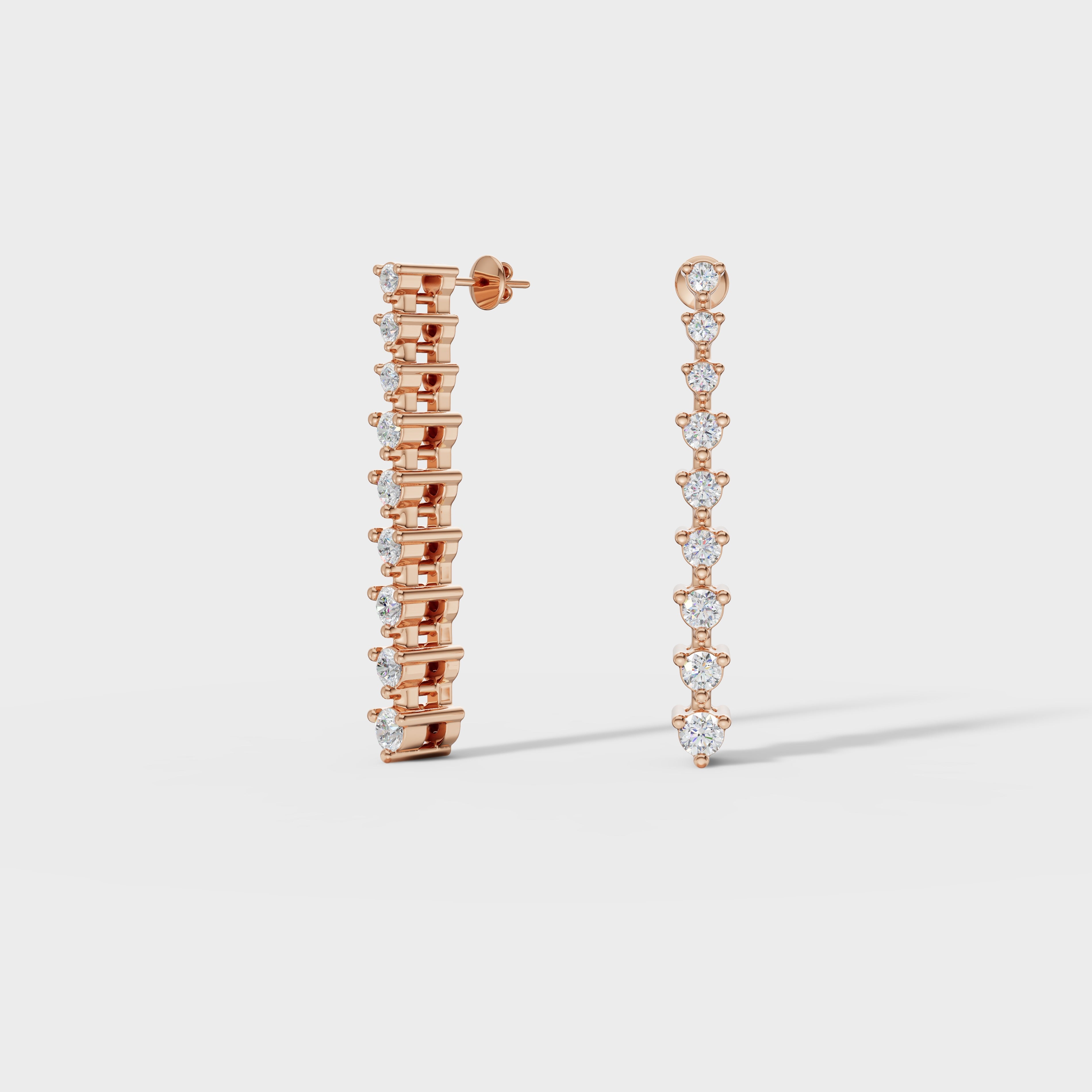 Brilliant Round Diamond Danglers