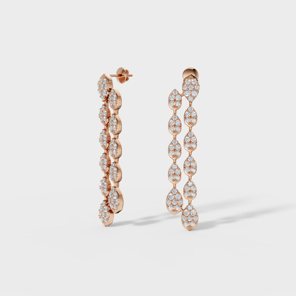 Waterfall Diamond Drop Earrings