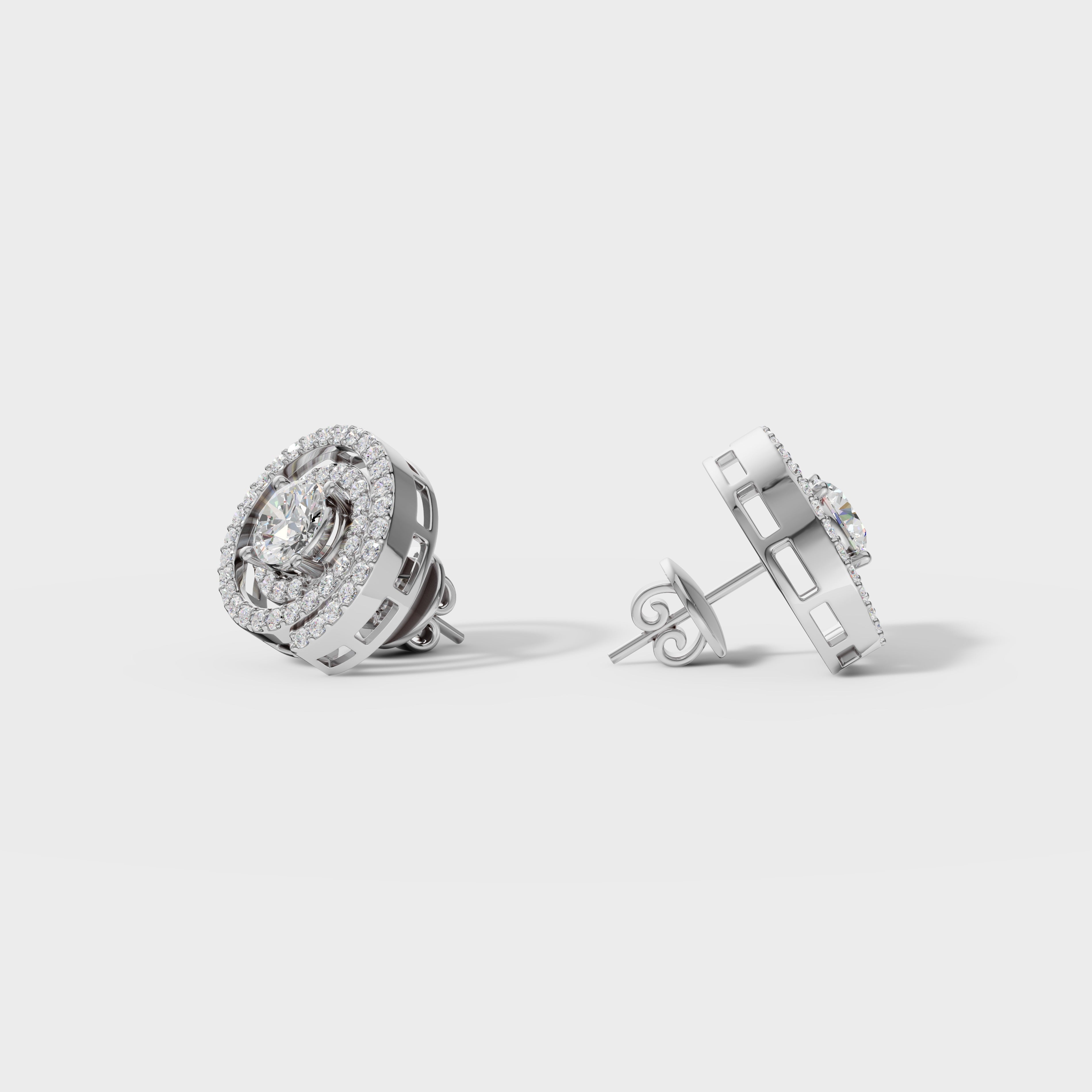 Spiral Radiance Diamond Studs