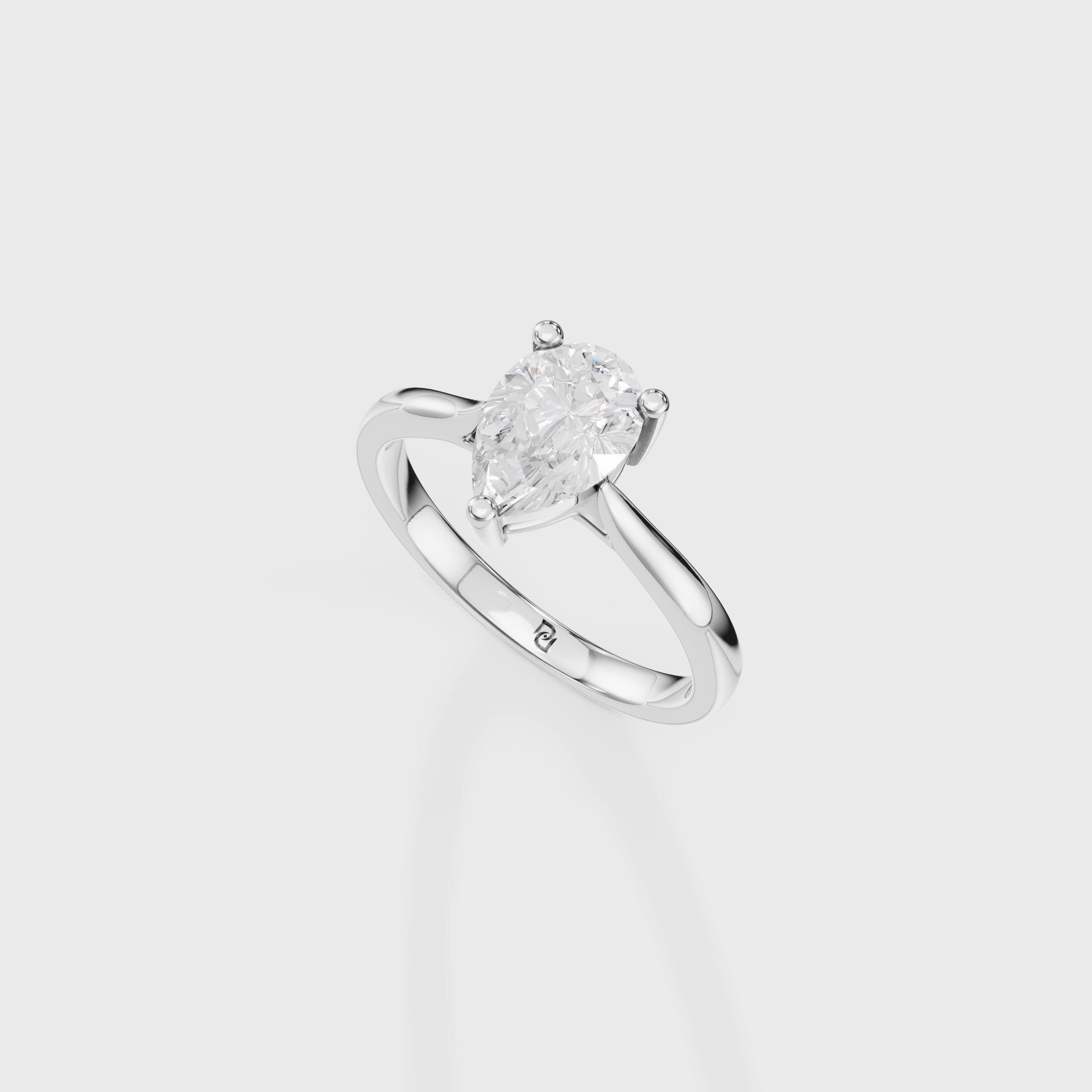 Ethereal Pear Ring