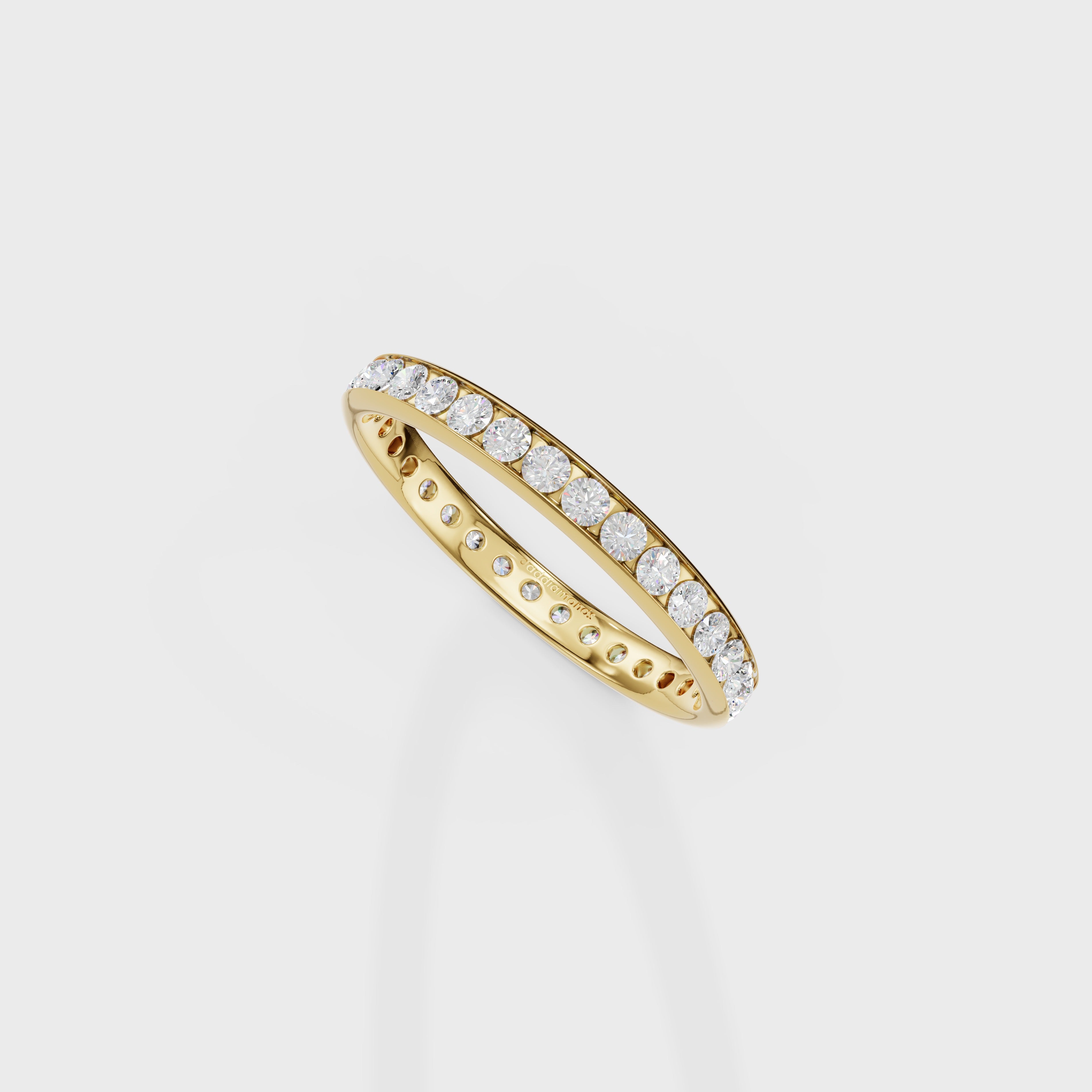 Tabitha Channel Set Eternity Lab Diamond Ring