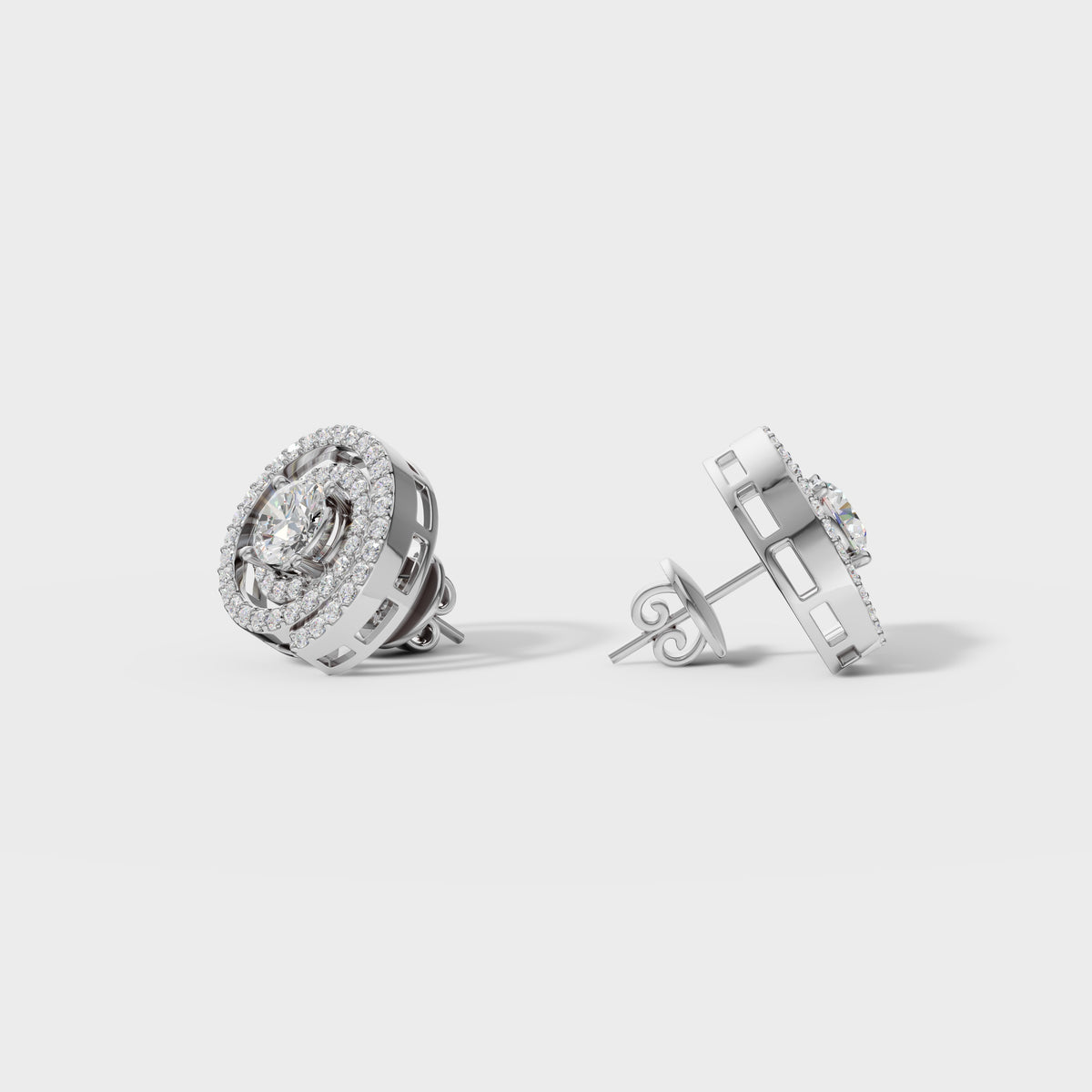 Spiral Radiance Diamond Studs
