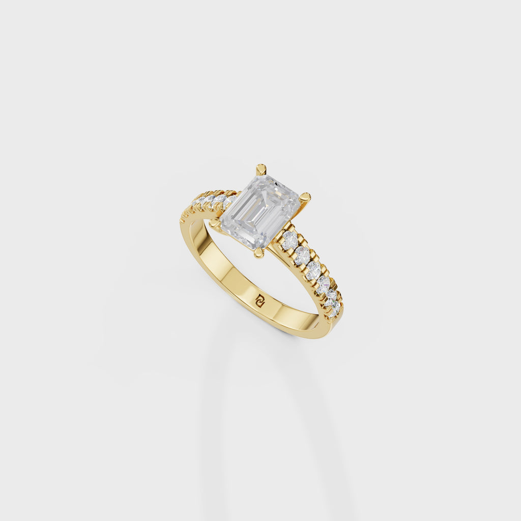 Emerald Cut Solitaire Ring