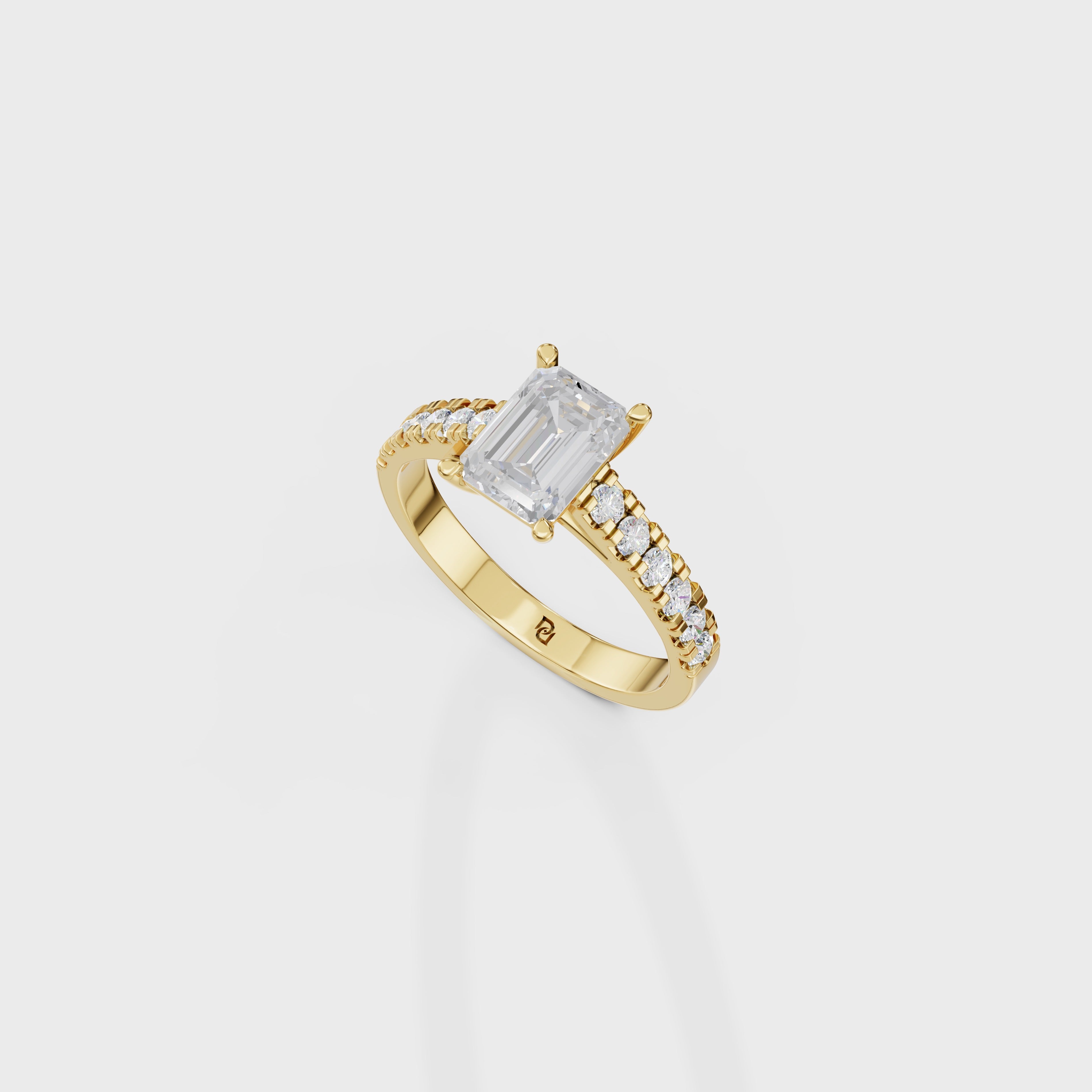 Emerald Cut Solitaire Ring