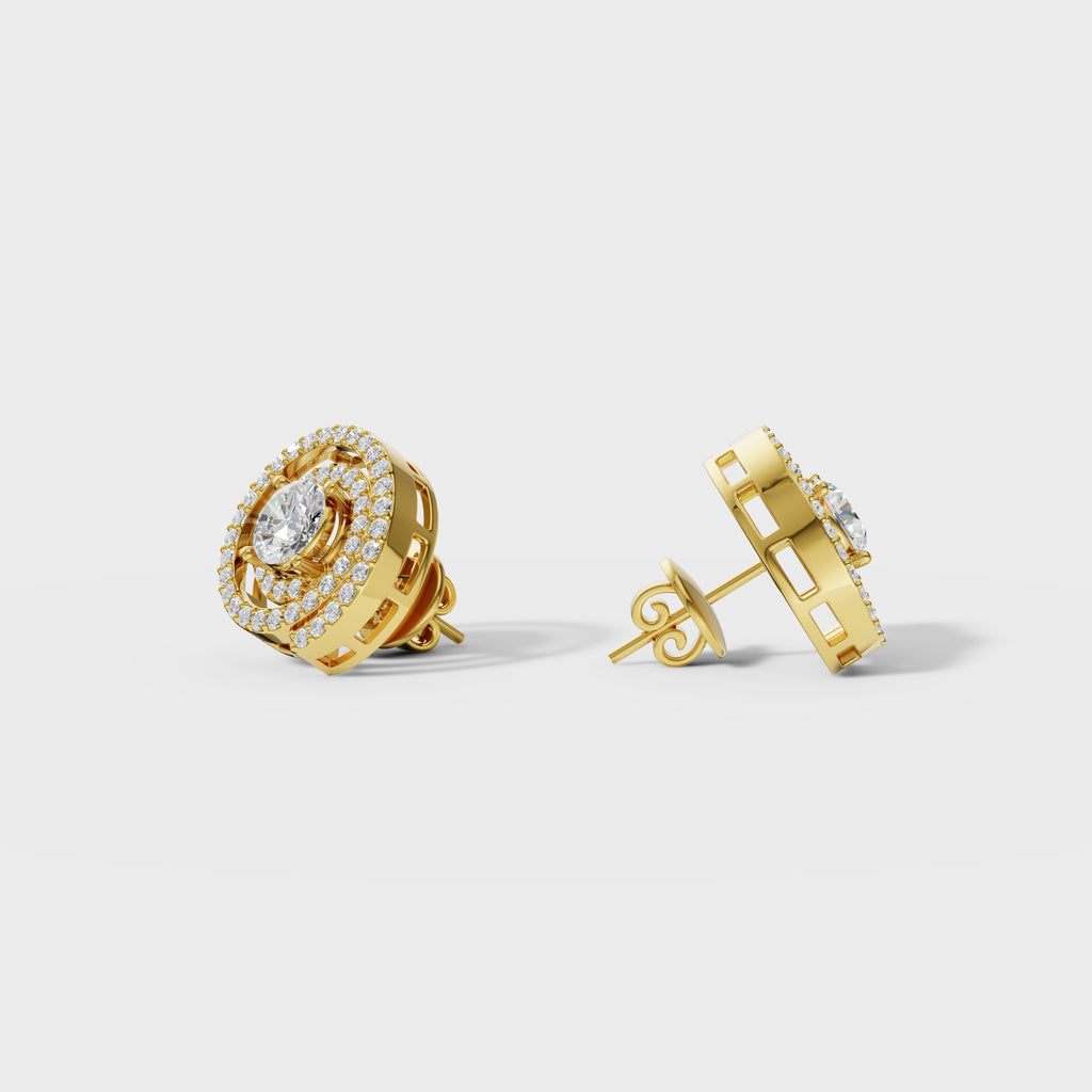 Spiral Radiance Diamond Studs