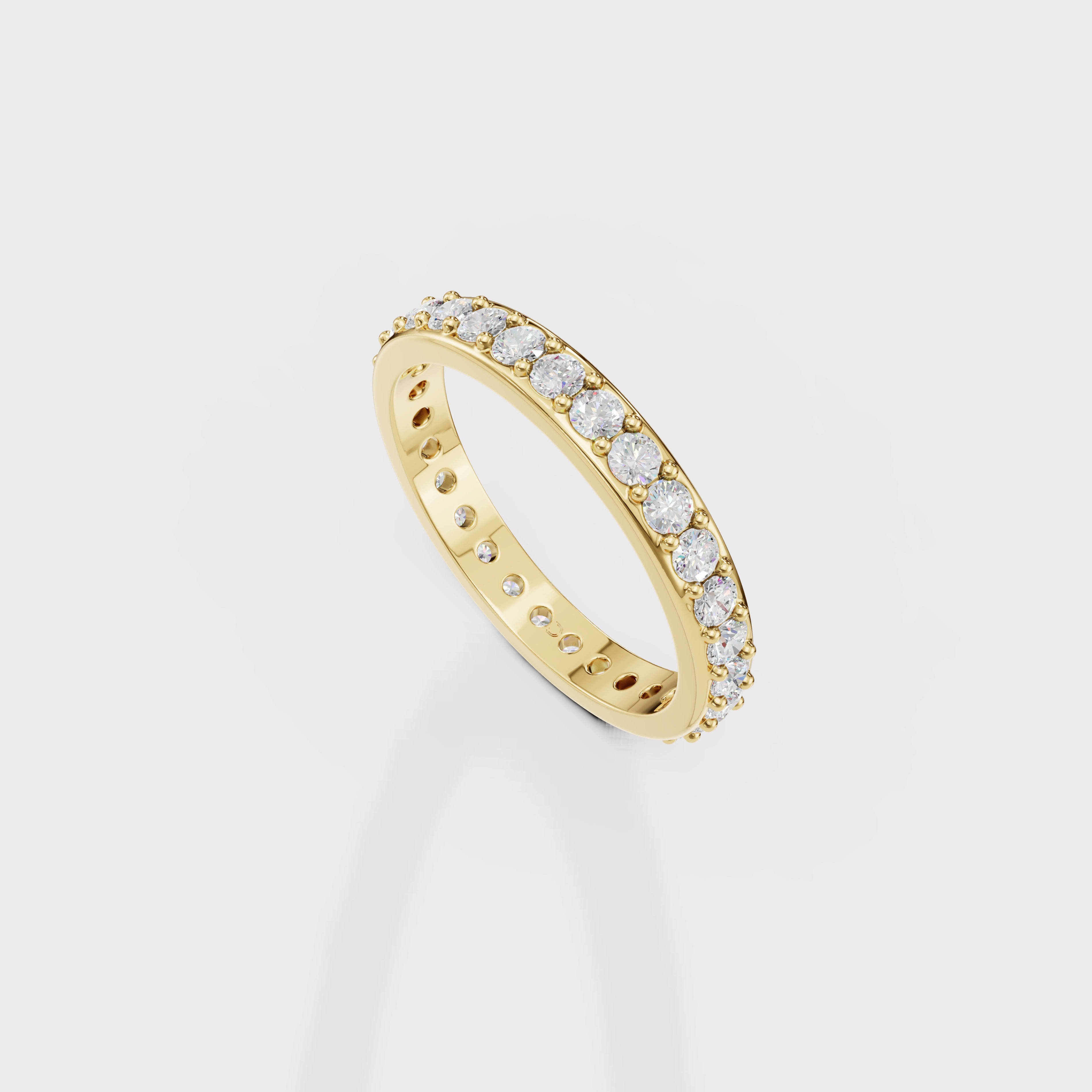 Channel Set Diamond Eternity Band
