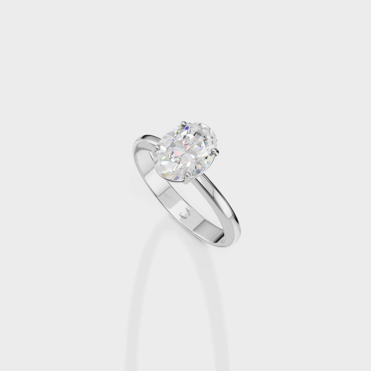 1.30ct Brilliant Oval Cut Diamond Solitaire Ring