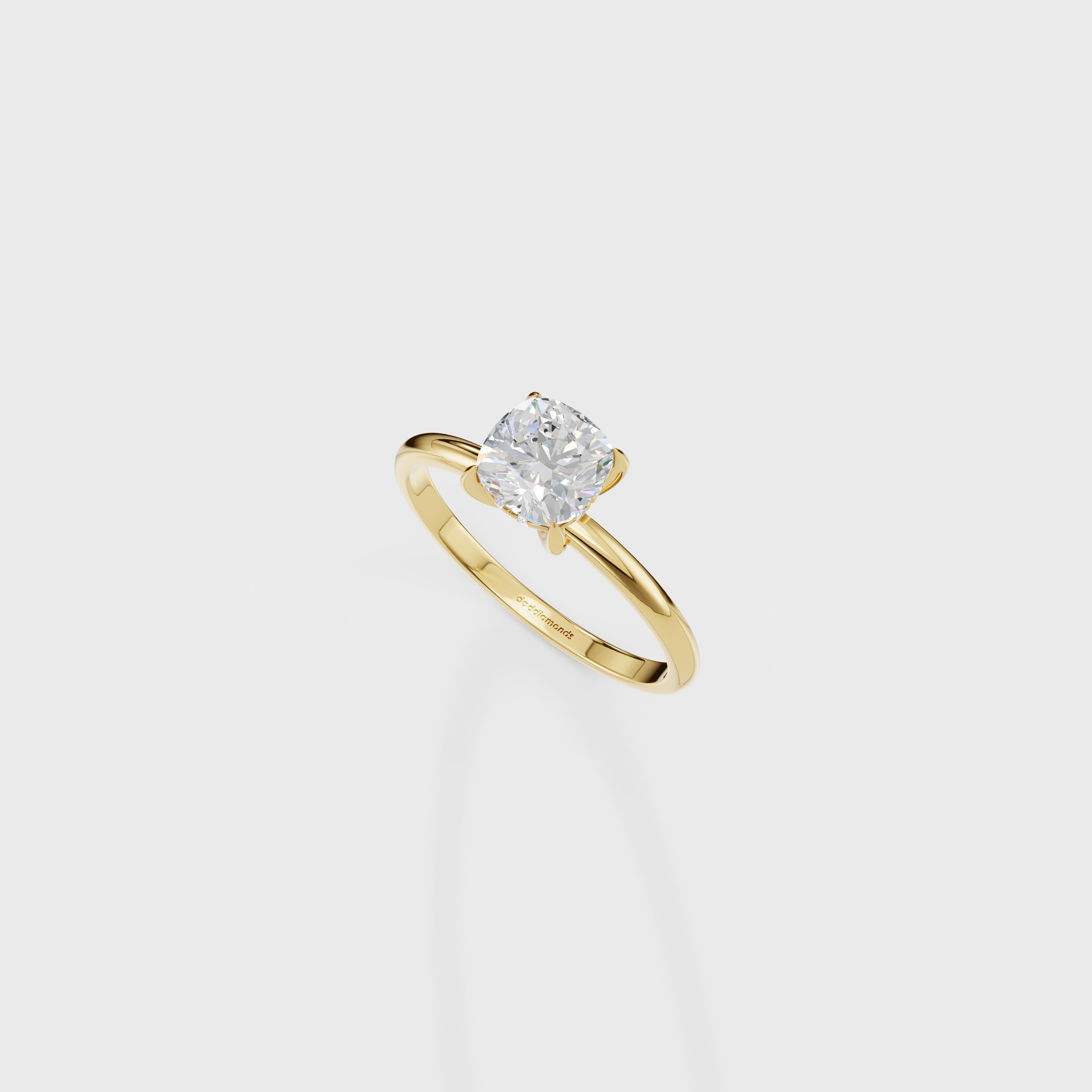 Cushion Cut Diamond Ring